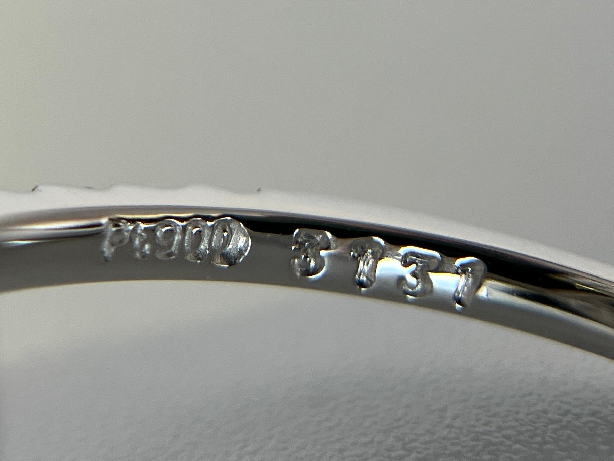 サファイア 3.131ct No heat 非加熱 中央宝石鑑別書付き D0.42ct PT900 5.1g 指輪 （JP12号） サイズ直し無料 9499K