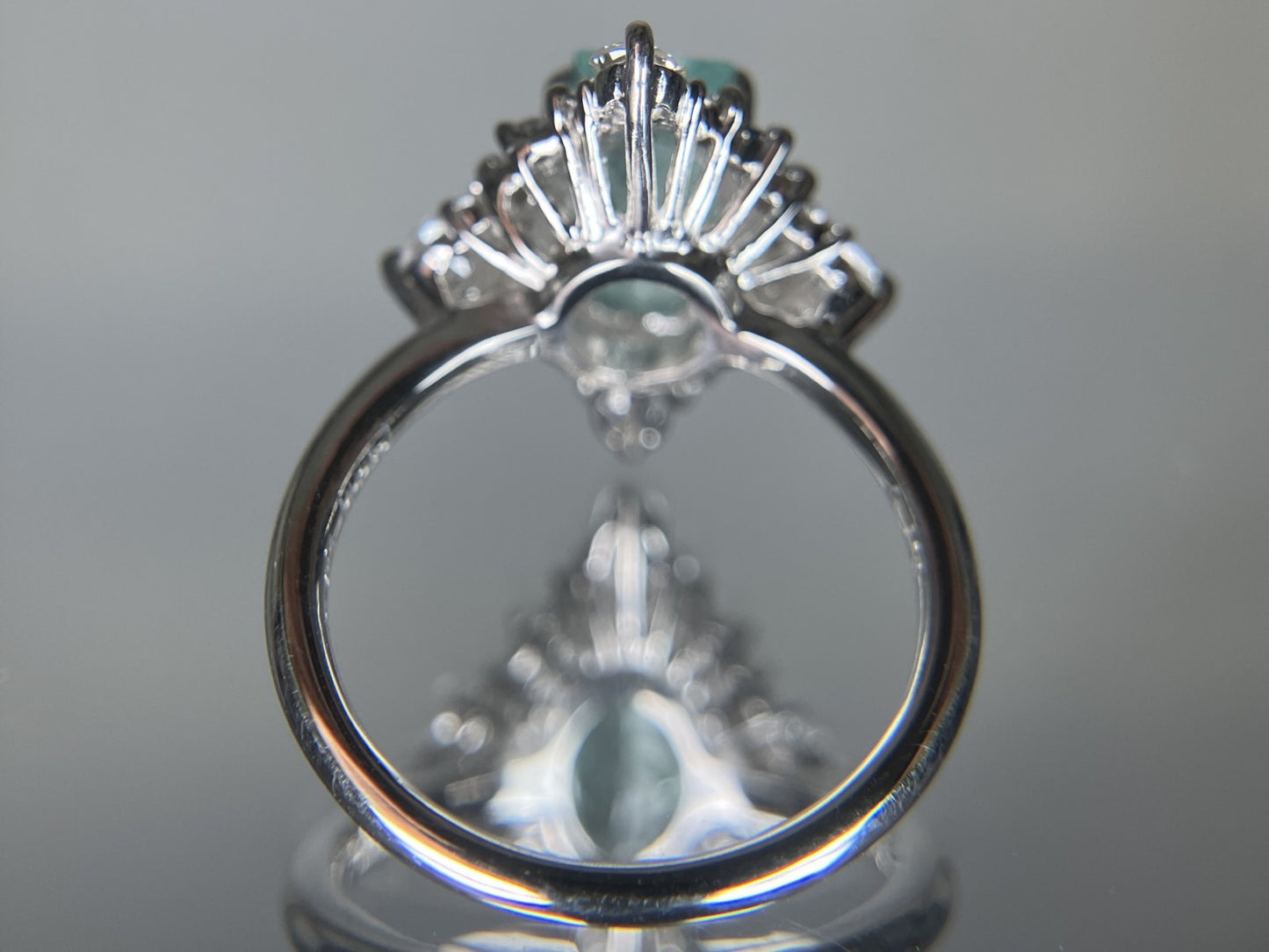 パライバトルマリン 1.394ct 日独宝石研究所鑑別書 D0.7ct PT900 5.7g 指輪 （JP10号） サイズ直し承ります。 2269S