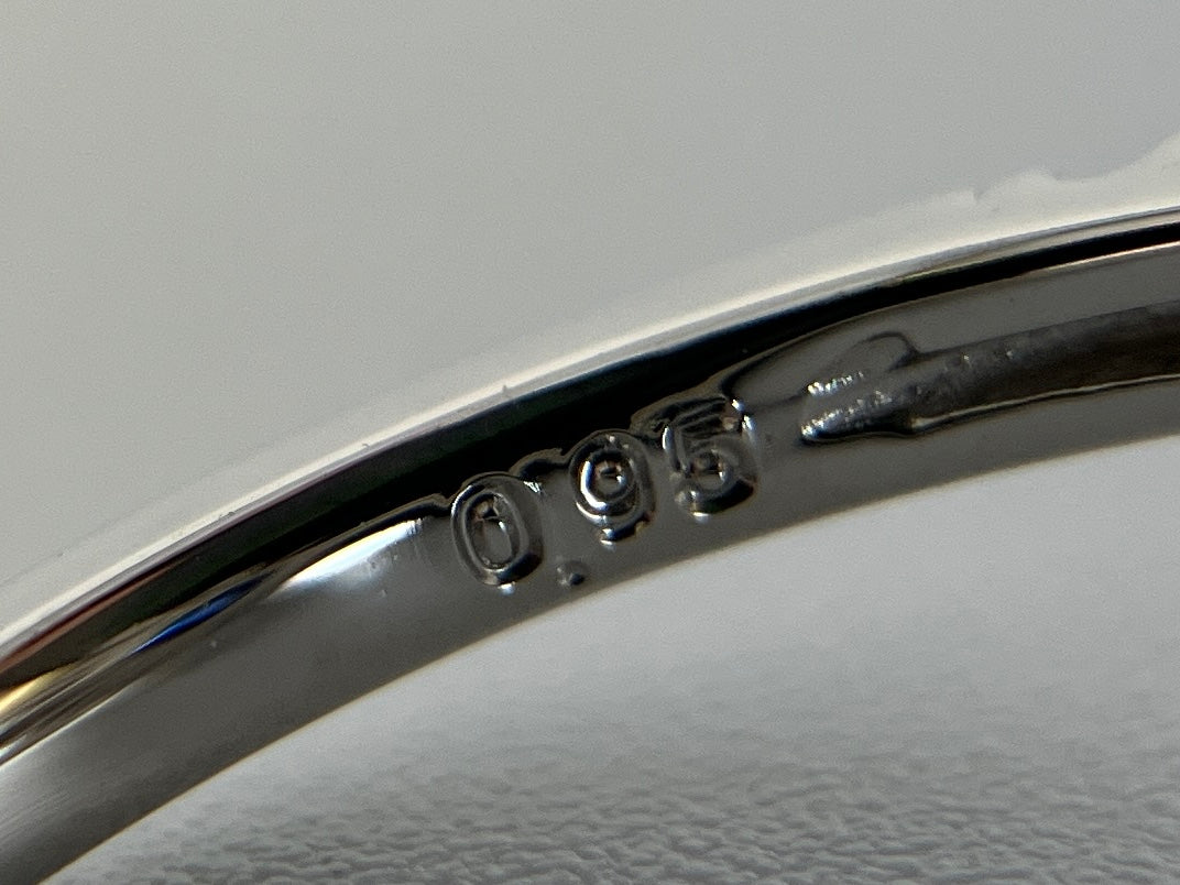サファイア 1.03ct ロイヤルブルー royal blue AIGS鑑別書 D0.95ct PT900 5.6g 指輪 （JP13号） サイズ直し無料 7725K