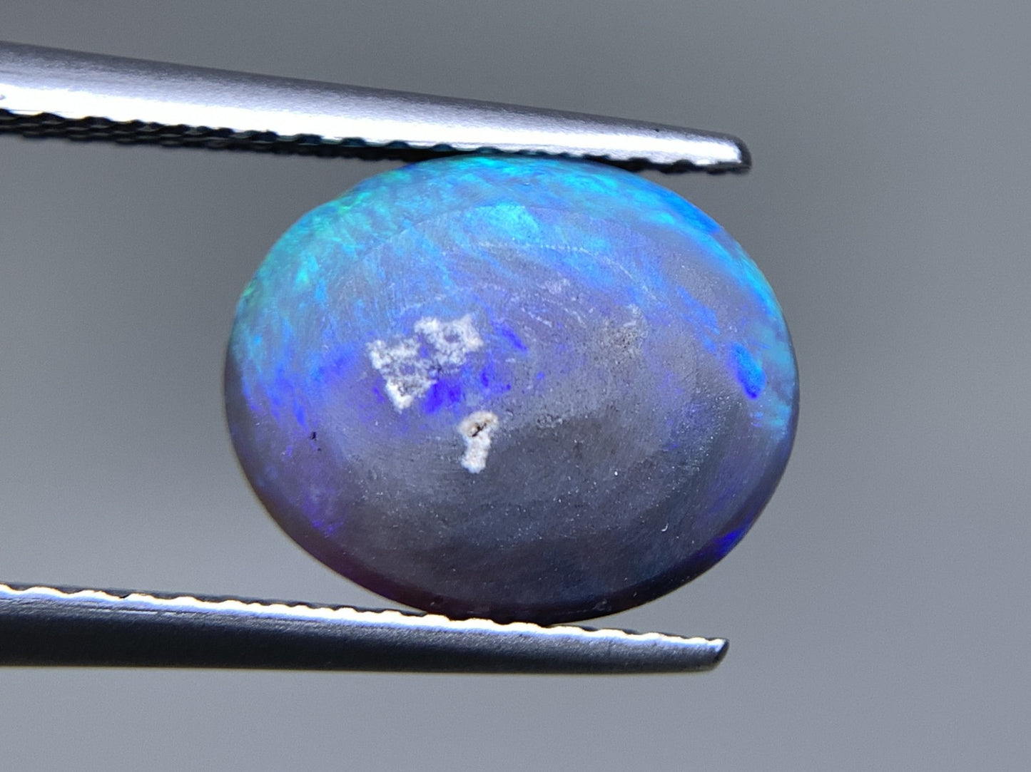 ブラックオパール 天然 2.914ct 宝石ソーティング付き 11.1㎜×9.1㎜×4.7㎜ ルース（ 裸石 ） 6960Y