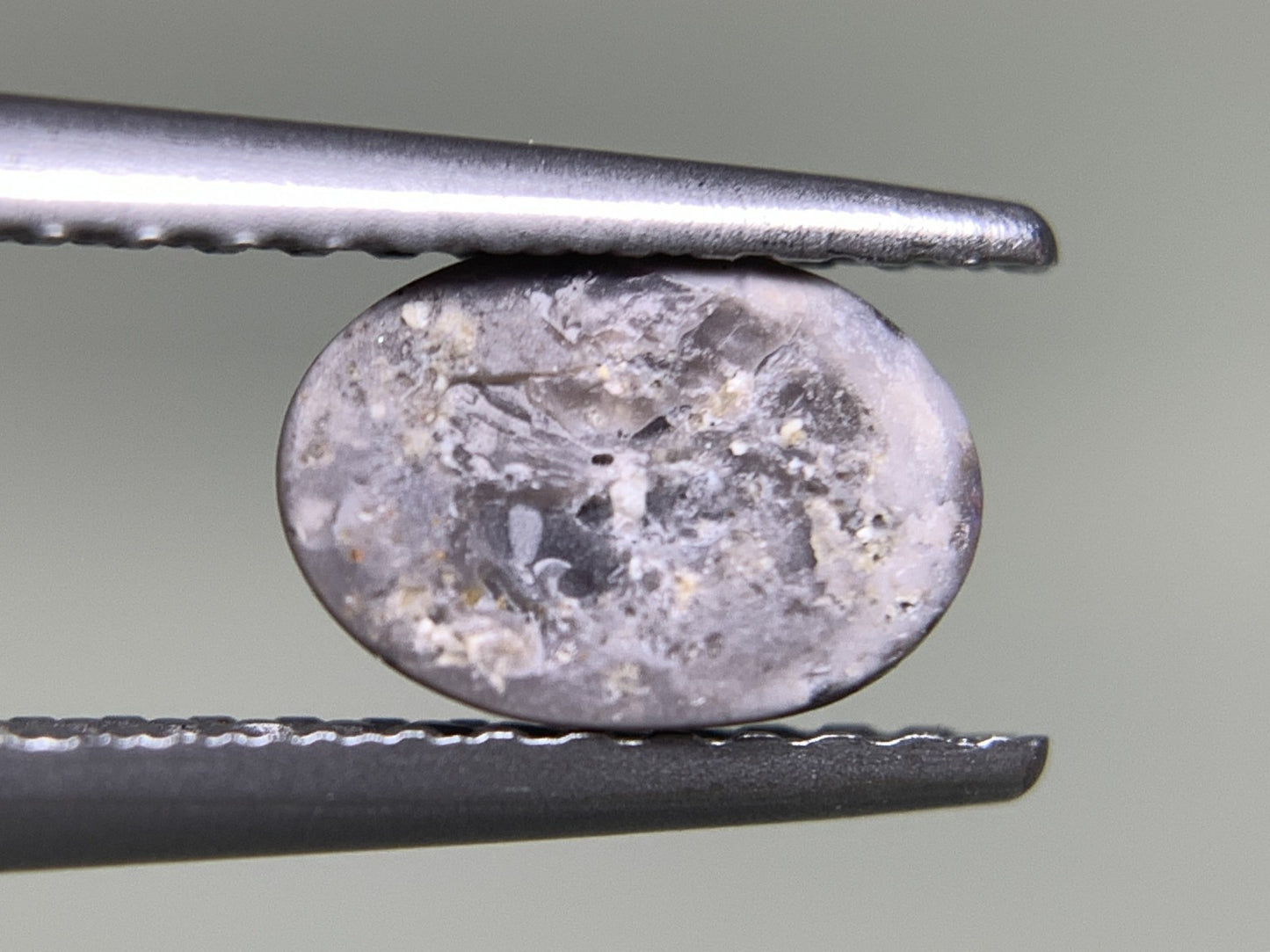 ブラックオパール 0.382ct 宝石ソーティング付き  6.9㎜×4.9㎜×1.6㎜  ルース（ 裸石 ） 3086Y
