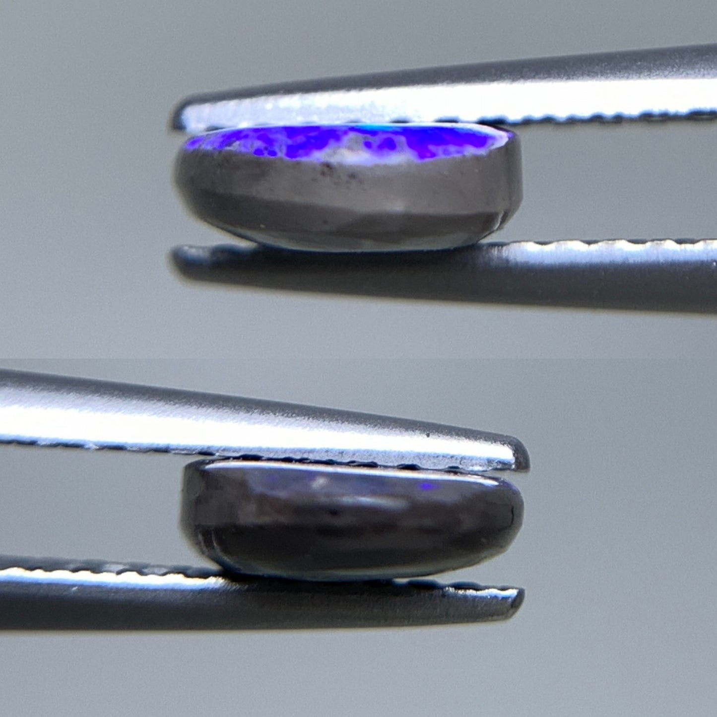 ブラックオパール 天然 0.962ct 宝石ソーティング付き 9.8㎜×6.6㎜×2.2㎜ ルース（ 裸石 ） 7004Y