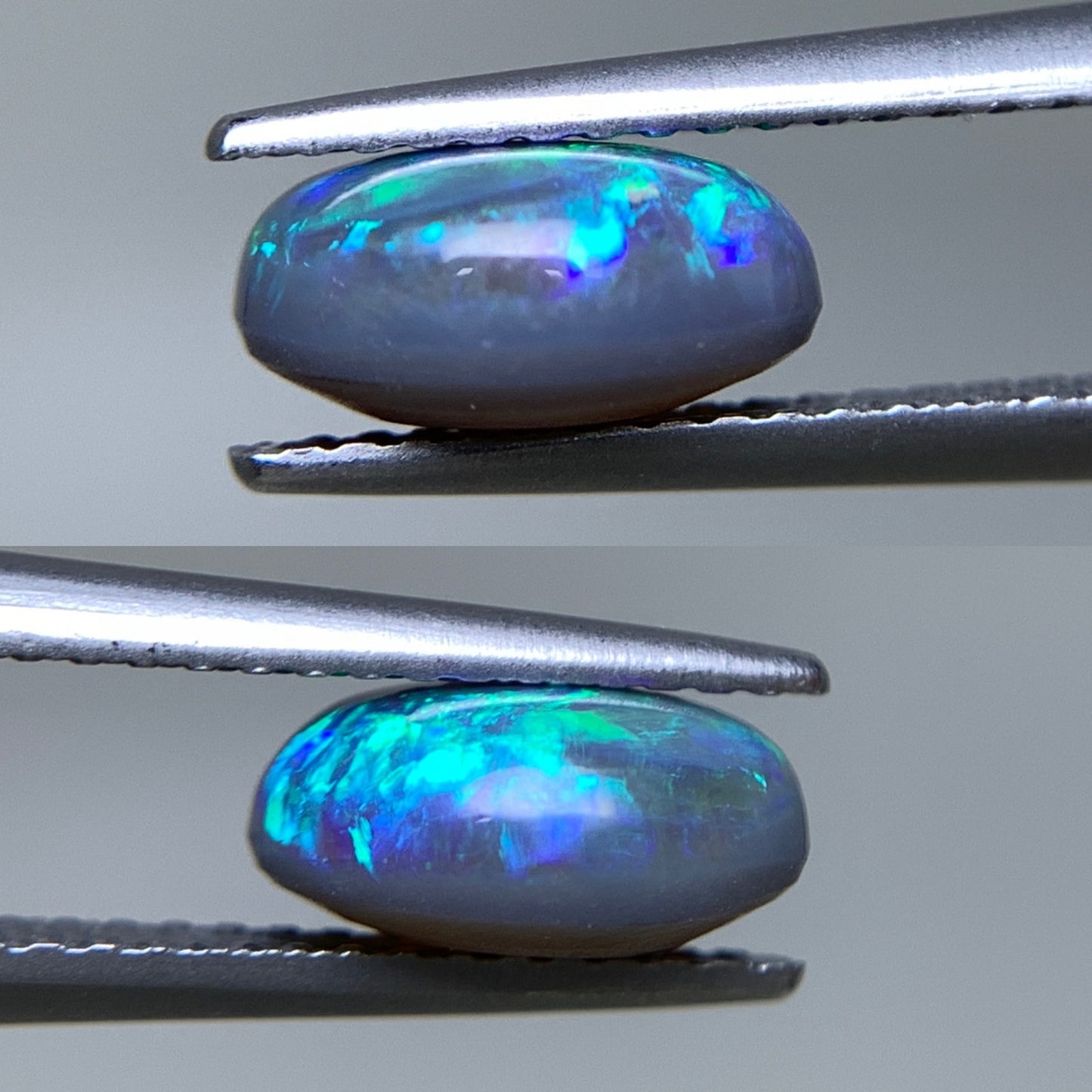 ブラックオパール 天然 1.571ct 宝石ソーティング付き 8.7㎜×6.9㎜×4.3㎜ ルース（ 裸石 ） 7005Y