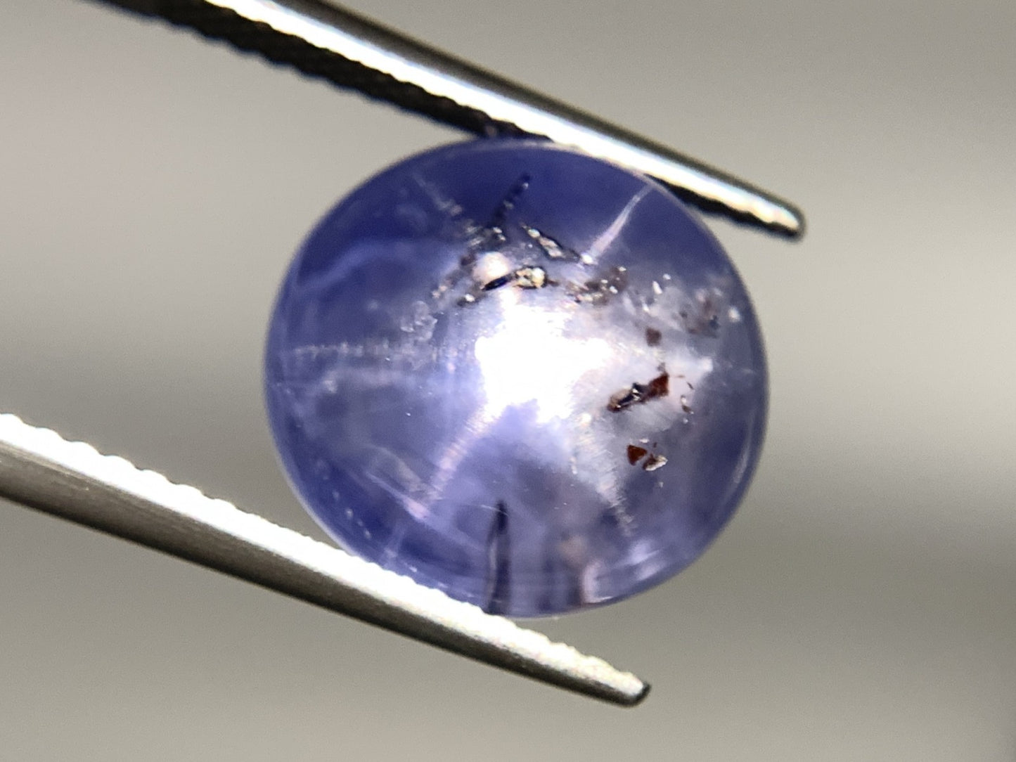 スターサファイア 天然 12.814ct 中央宝石ソーティング付き 12.5㎜×11.8㎜×8.0㎜ 天然 ルース（ 裸石 ） 5027Y