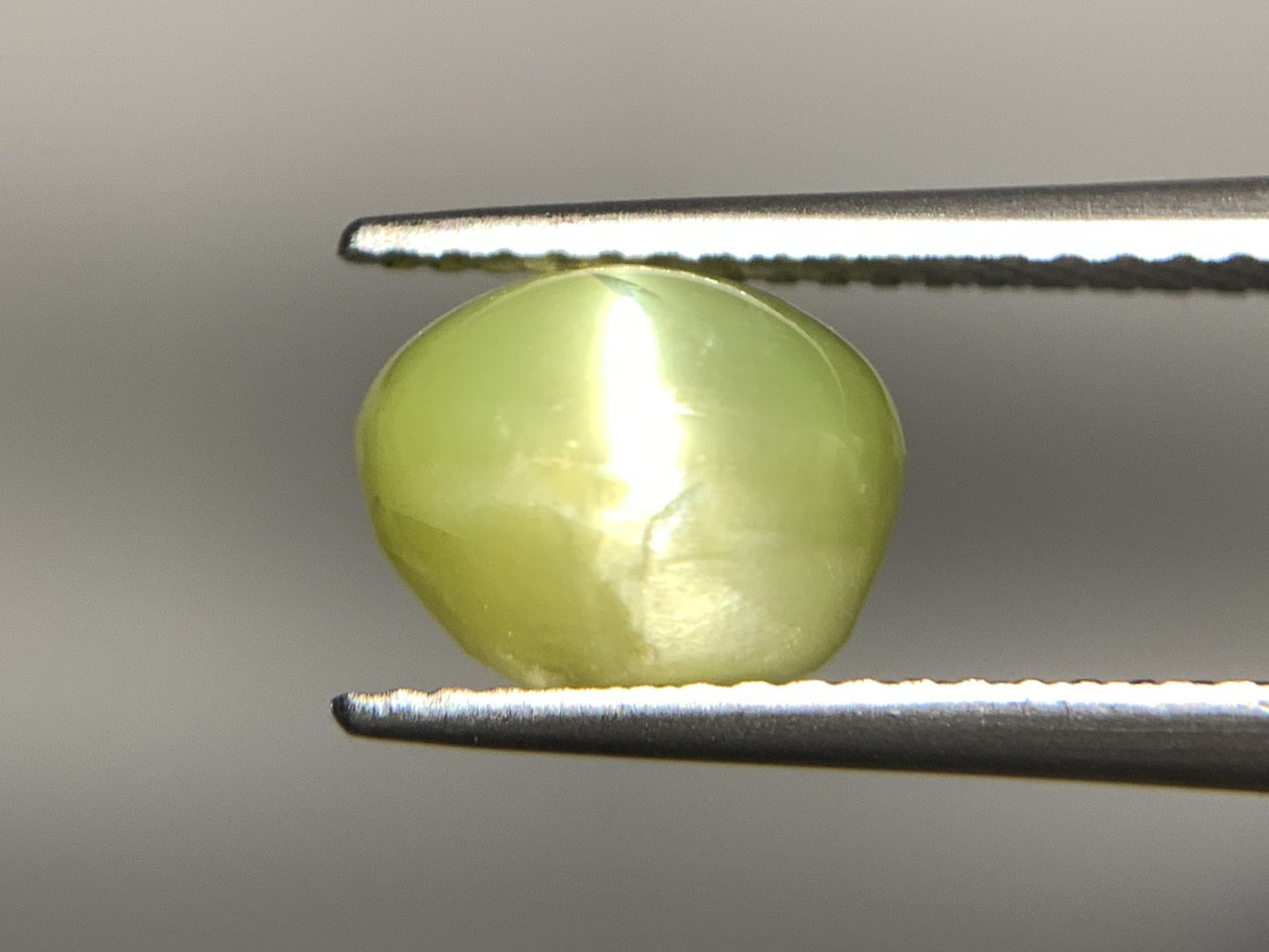 クリソベリルキャッツアイ 天然 5.451ct 中央宝石ソーティング付き 8.5㎜×9.0㎜×7.0㎜ 天然 ルース（ 裸石 ） 4967Y