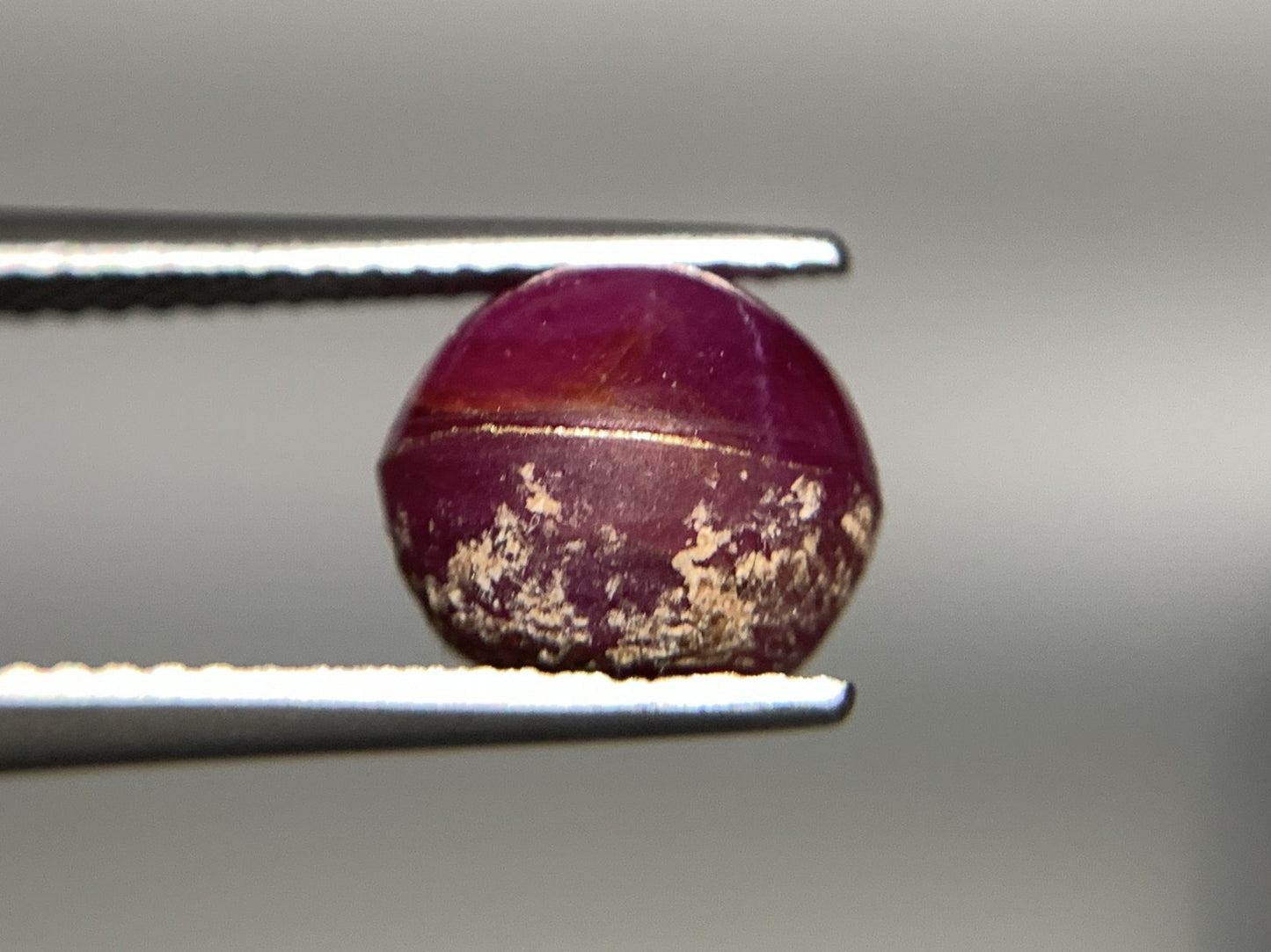 スタールビー 天然 5.848ct 宝石ソーティング付き 9.1㎜×7.7㎜×7.9㎜ ラッピング無料 ルース（ 裸石 ） 5120Y