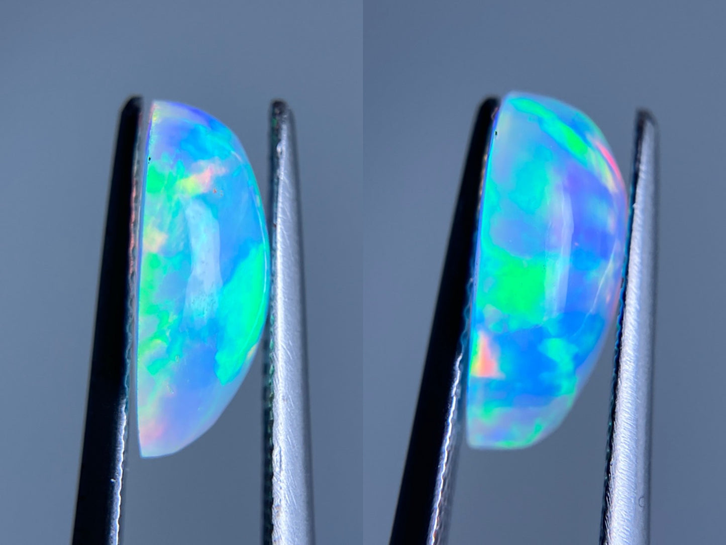 オパール （ペアセット） 1.987ct / 2.496ct 宝石ソーティング付き 12.0㎜×8.7㎜×4.6㎜ / 12.1㎜×7.9㎜×5.0㎜ ルース（ 裸石 ） 3331S