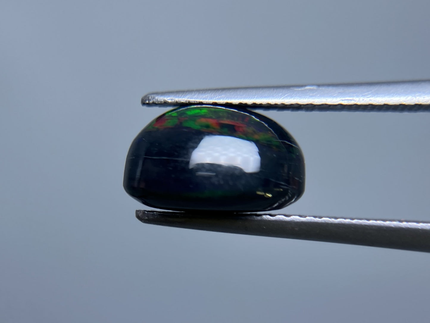 ブラックオパール（黒色化） 2.687ct 宝石ソーティング付き 1.07㎜×8.2㎜×6.3㎜ ルース（ 裸石 ） 3413S