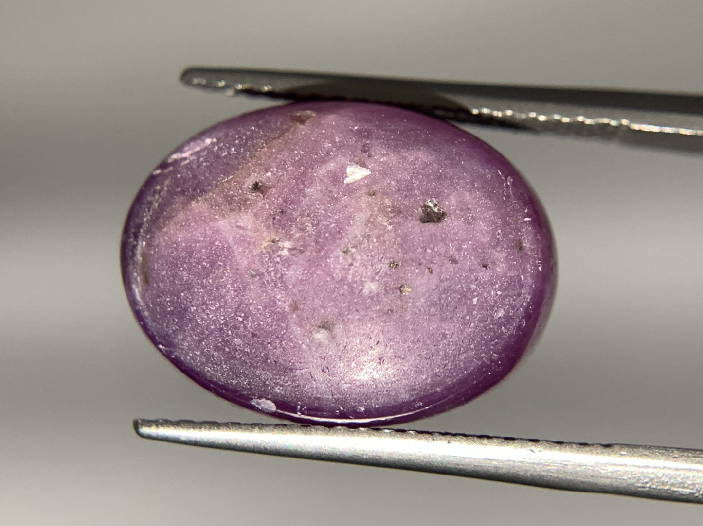 スターサファイア 天然  15.831ct  宝石ソーティング付き  16.1㎜×12.1㎜×6.8㎜  ルース（ 裸石 ）  5010Y
