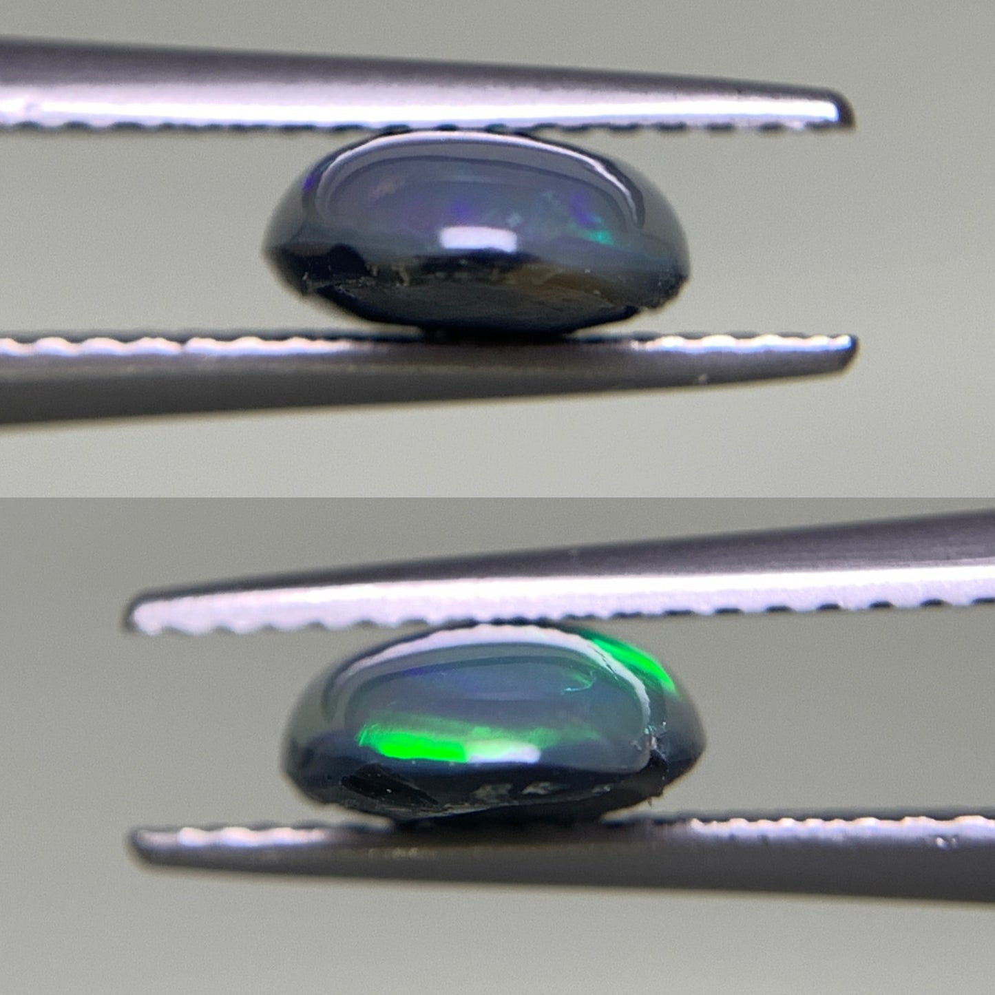 ブラックオパール 1.778ct 宝石ソーティング付き  12.0㎜×7.4㎜×3.5㎜  ルース（ 裸石 ） 2601Y