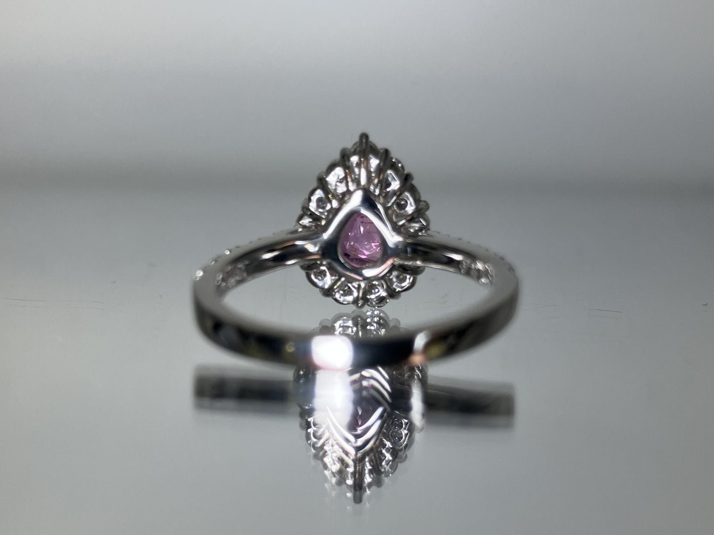 パパラチャサファイア 1.04ct 非加熱 NoHeat AIGS鑑別書 D0.70ct PT900 5.5g 指輪 （JP9号） サイズ直し無料 8583S