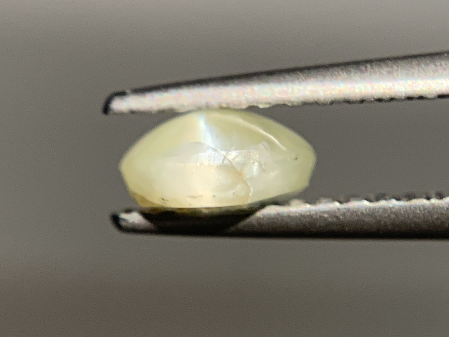 クリソベリルキャッツアイ 1.115ct  宝石ソーティング付き  6.8㎜×5.9㎜×2.8㎜  ルース（ 裸石 ） 2075Y