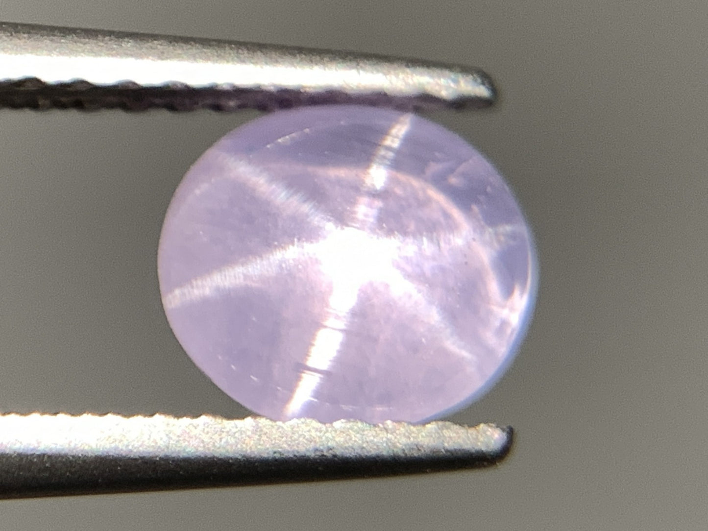 バイオレットスターサファイア 天然 1.585ct 宝石ソーティング付き 6.7㎜×6.2㎜×3.3㎜ ルース（ 裸石 ） 7025Y