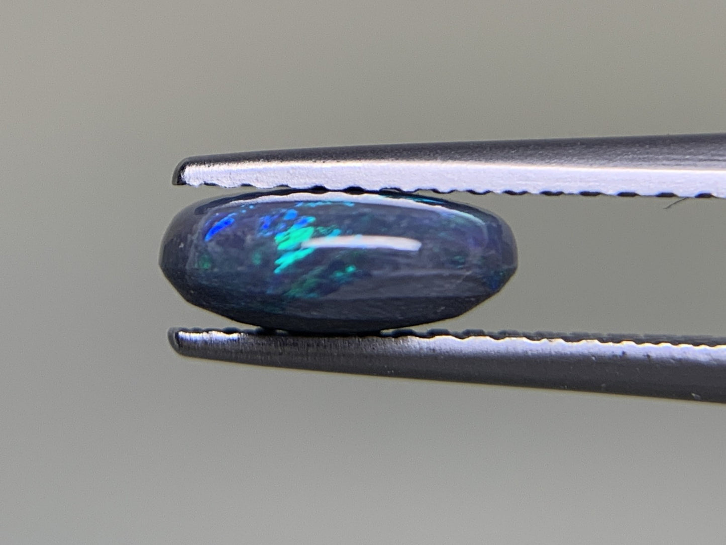 ブラックオパール 1.372ct  宝石ソーティング付き  8.5㎜×7.2㎜×3.4㎜  ルース（ 裸石 ） 2113Y