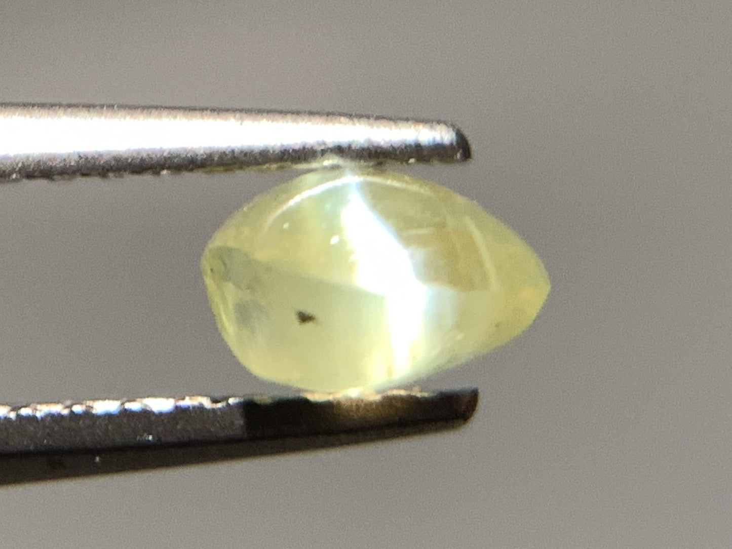 クリソベリルキャッツアイ 天然 1.123ct 宝石ソーティング付き 6.2㎜×5.4㎜×3.5㎜ ルース（ 裸石 ） 7009Y