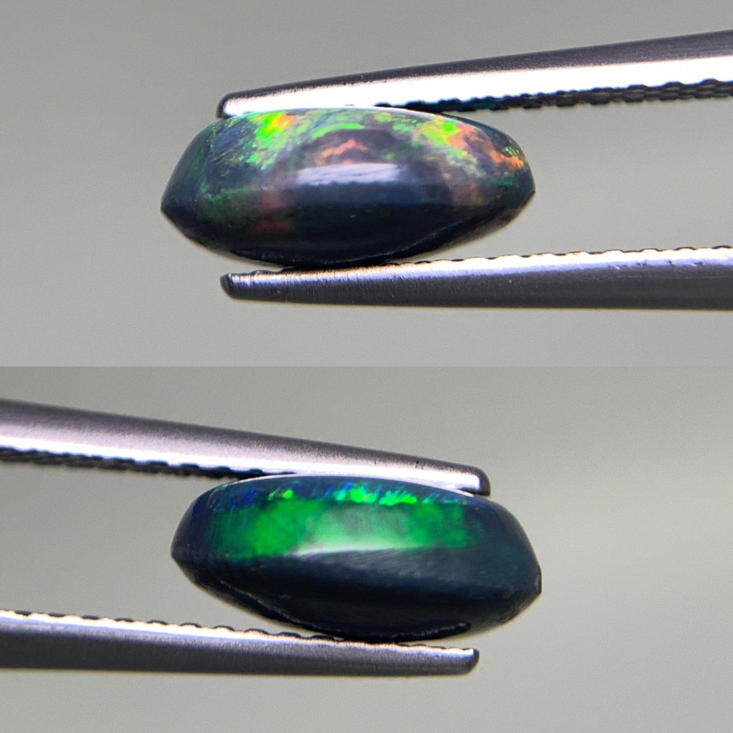 ブラックオパール　 1.927ct 宝石ソーティング付き  9.6㎜×8.2㎜×4.1㎜  ルース（ 裸石 ） 3068Y