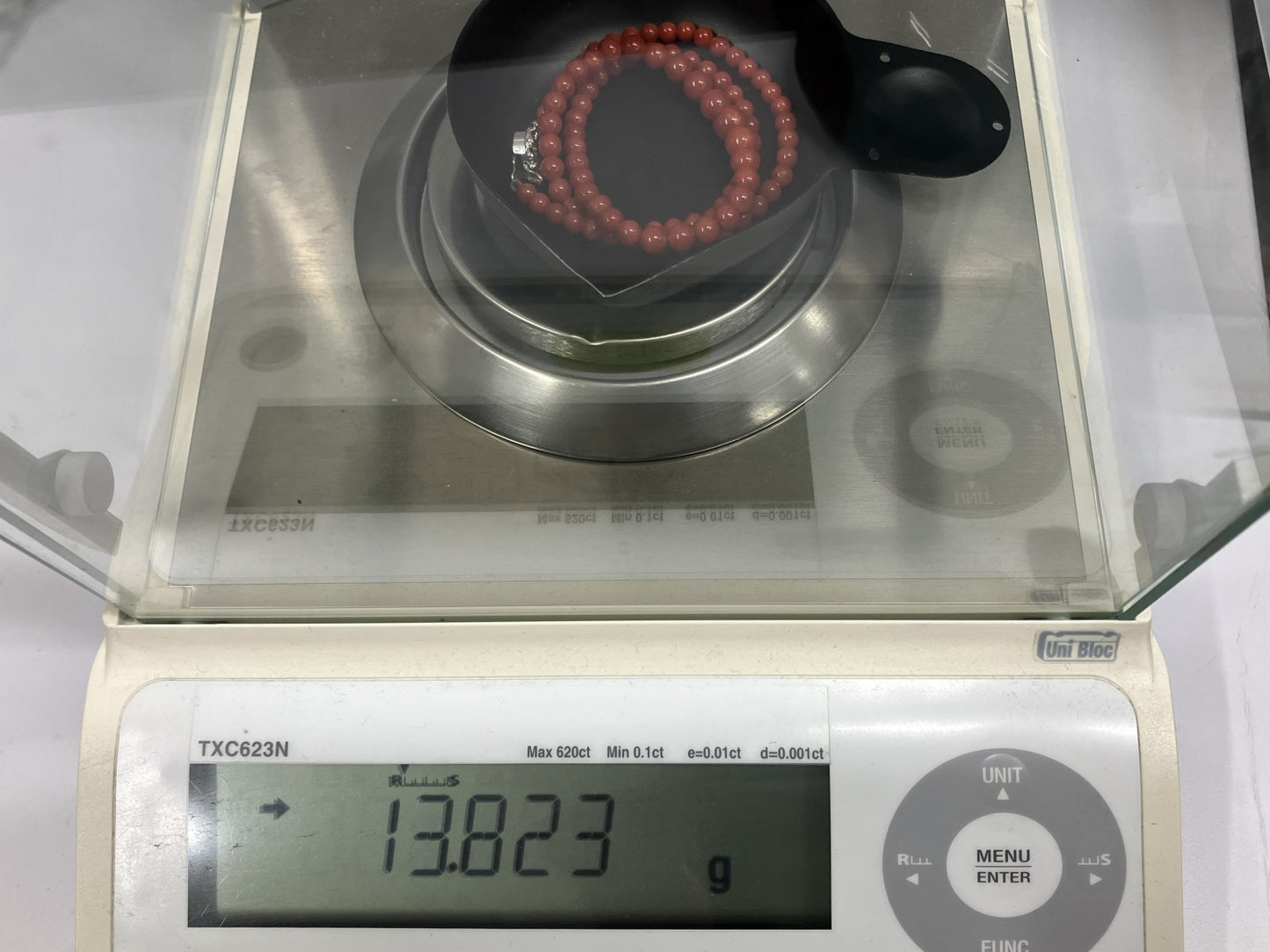 赤珊瑚　ネックレス　（さんご　サンゴ） 宝石鑑別書付き Silver 総重量13.82g ネックレス全長約44cm 4643YY