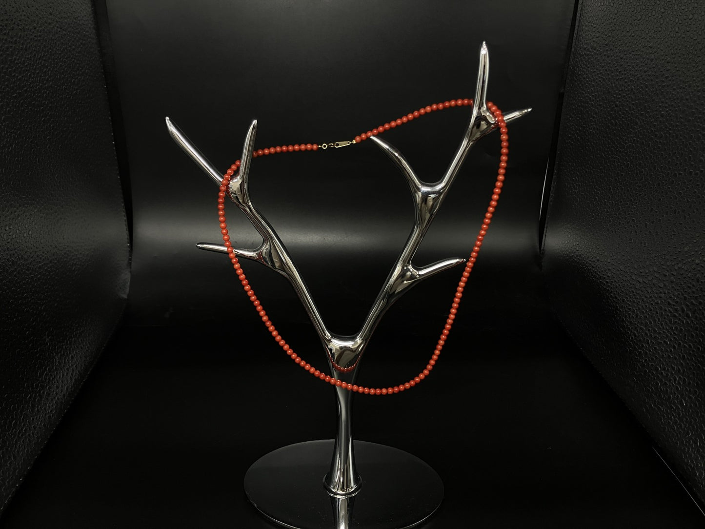 赤珊瑚　ネックレス　（さんご　サンゴ） 宝石鑑別書付き K18 総重量7.59g ネックレス全長約47cm 4986YY