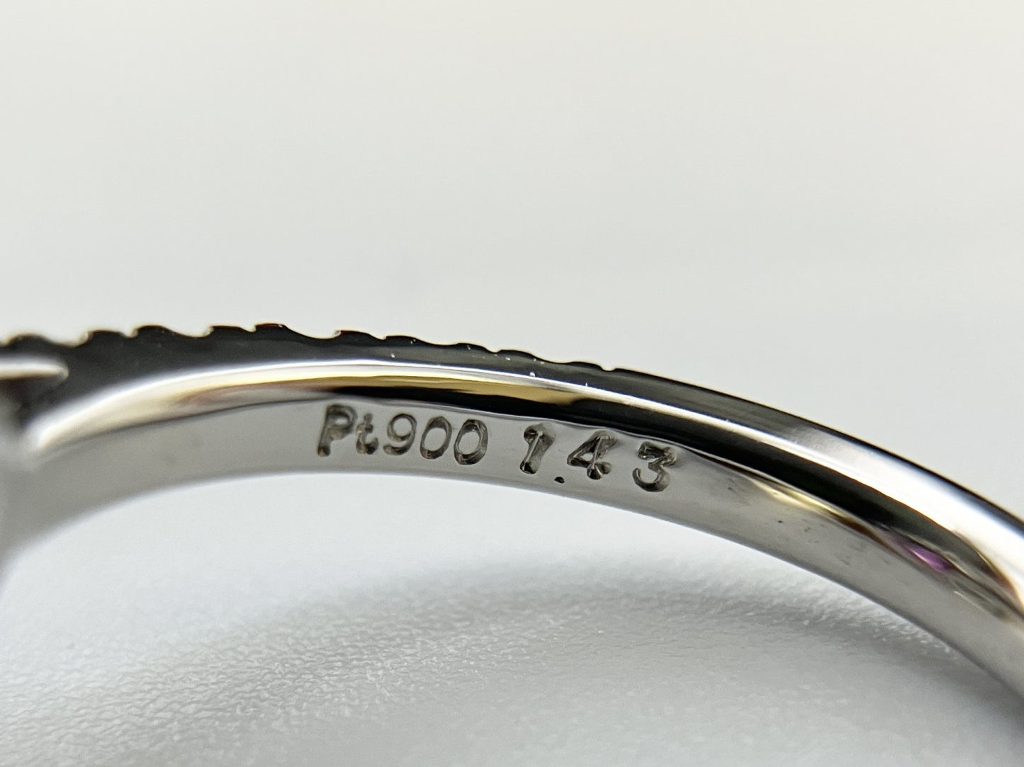ピンクサファイア 1.43ct 非加熱 NoHeat GIA鑑別書 D0.72ct PT900 5.7g 指輪 （JP10号） サイズ直し無料 7794S