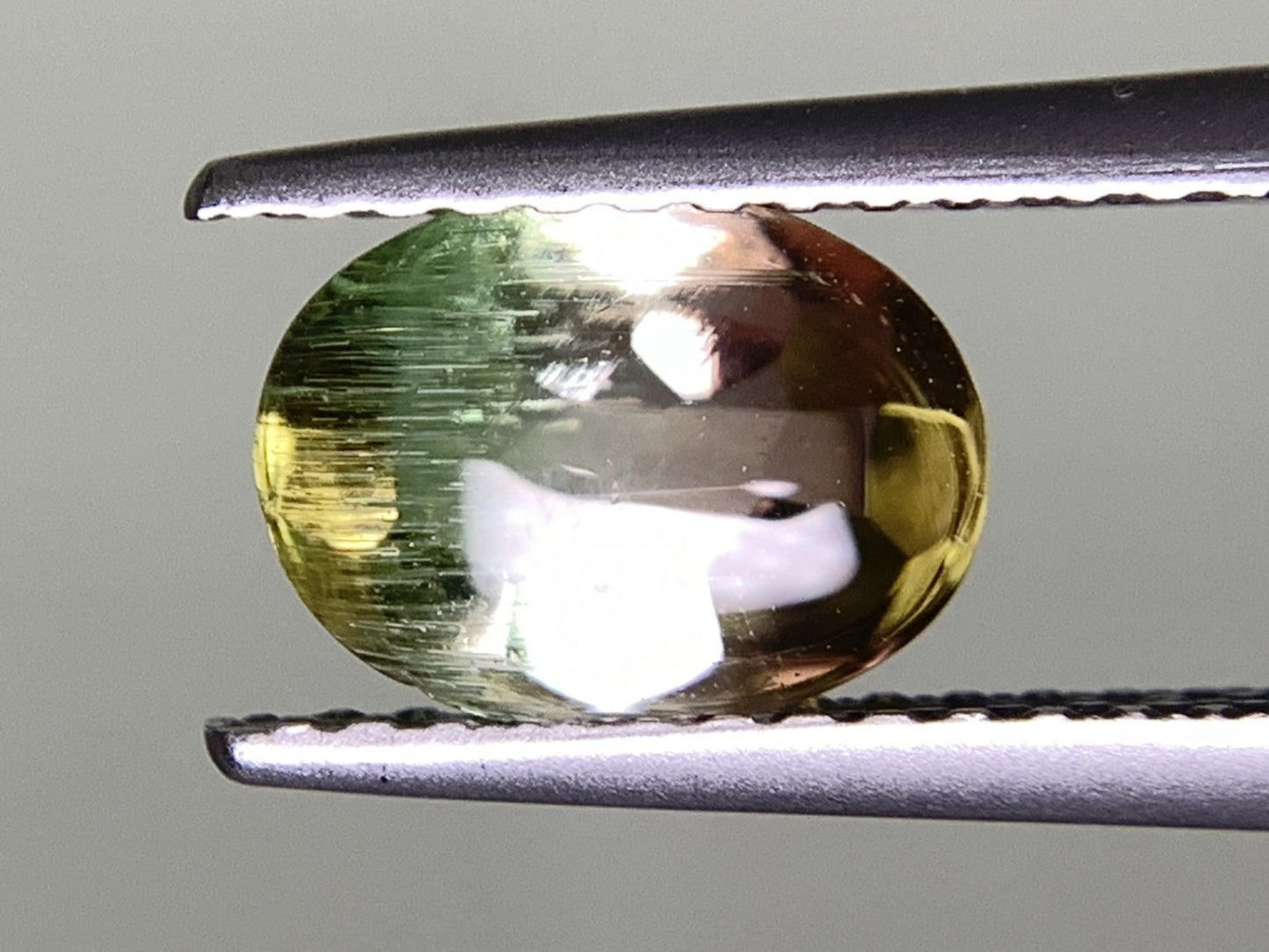 トルマリン（バイカラー） 1.429ct 宝石ソーティング付き  7.7㎜×5.8㎜×4.4㎜  ルース（ 裸石 ） 3115Y