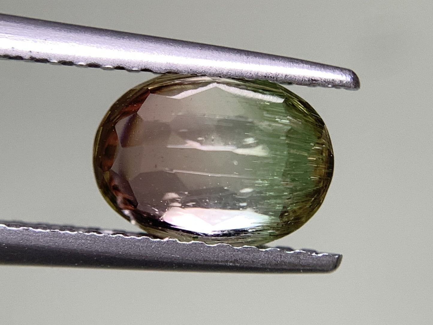 トルマリン（バイカラー） 1.429ct 宝石ソーティング付き  7.7㎜×5.8㎜×4.4㎜  ルース（ 裸石 ） 3115Y
