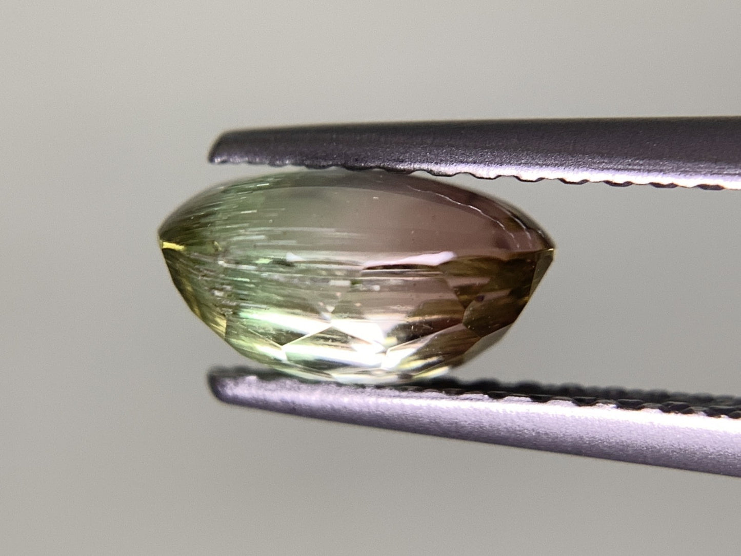 トルマリン（バイカラー） 1.429ct 宝石ソーティング付き  7.7㎜×5.8㎜×4.4㎜  ルース（ 裸石 ） 3115Y