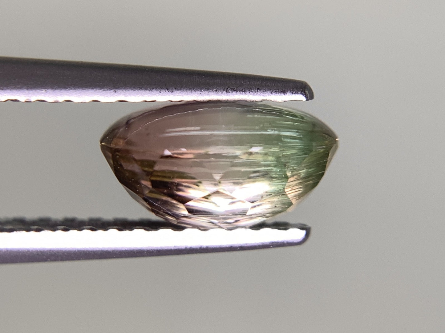 トルマリン（バイカラー） 1.429ct 宝石ソーティング付き  7.7㎜×5.8㎜×4.4㎜  ルース（ 裸石 ） 3115Y