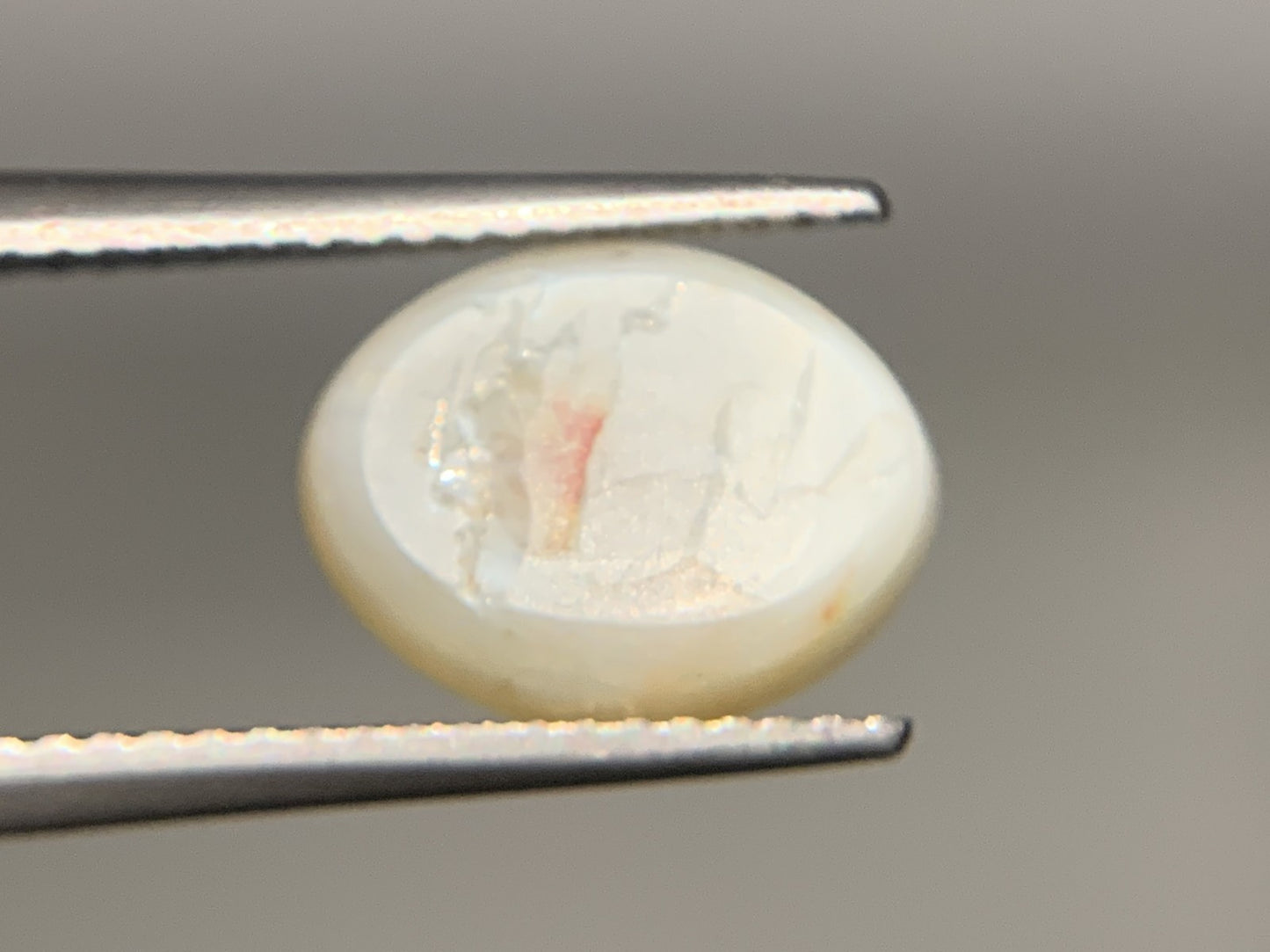 クリソベリルキャッツアイ 5.331ct 中央宝石ソーティング付き 11.3㎜×9.0㎜×5.2㎜ ルース（ 裸石 ） 4019Y