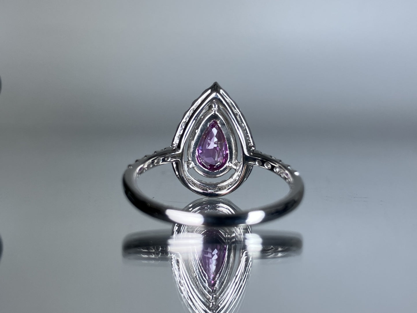サファイア 1.04ct 非加熱 NoHeat GIA鑑別書 D0.45ct PT900 4.0g 指輪 （JP14号） サイズ直し無料 8117S