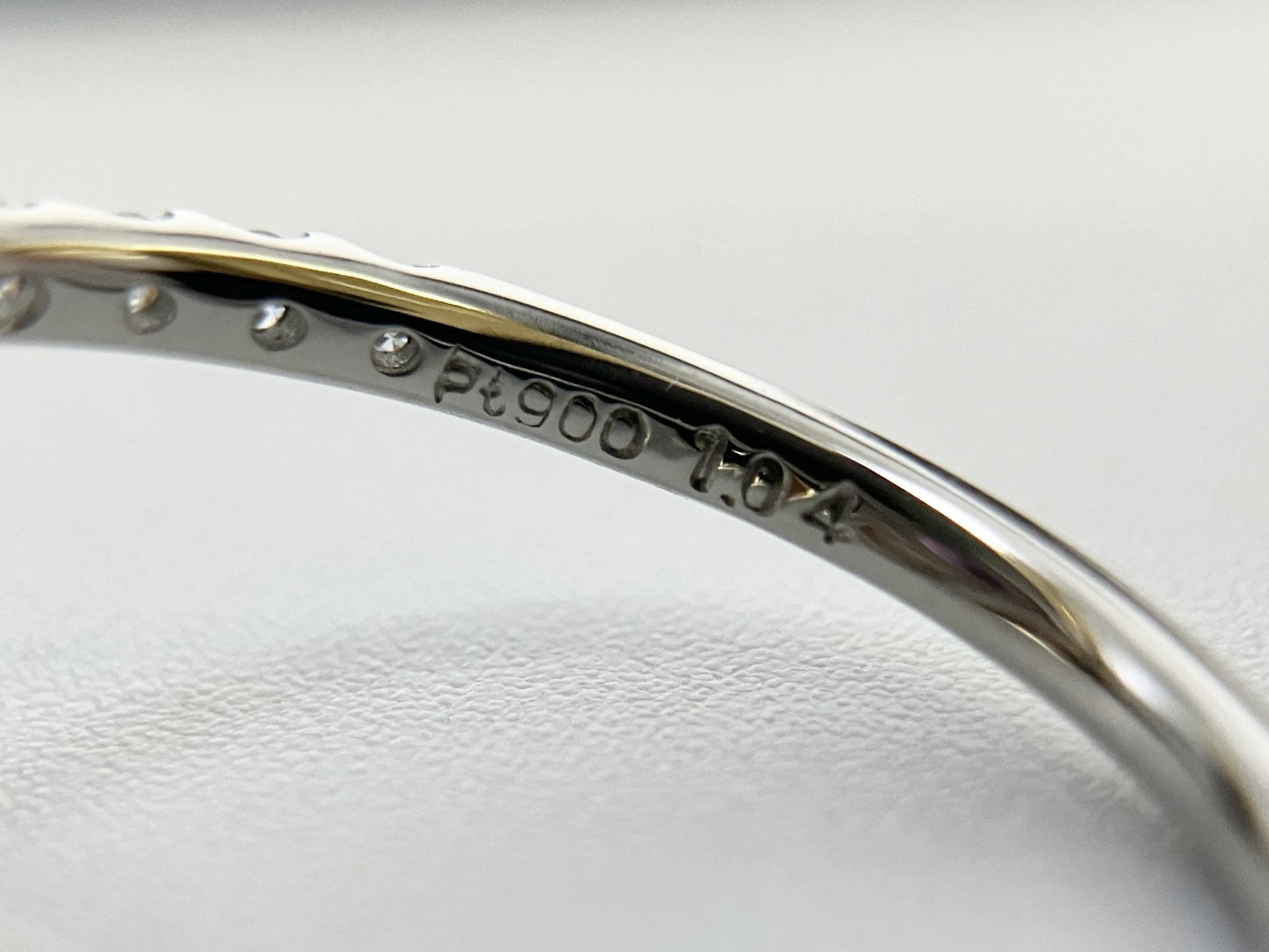 サファイア 1.04ct 非加熱 NoHeat GIA鑑別書 D0.45ct PT900 4.0g 指輪 （JP14号） サイズ直し無料 8117S