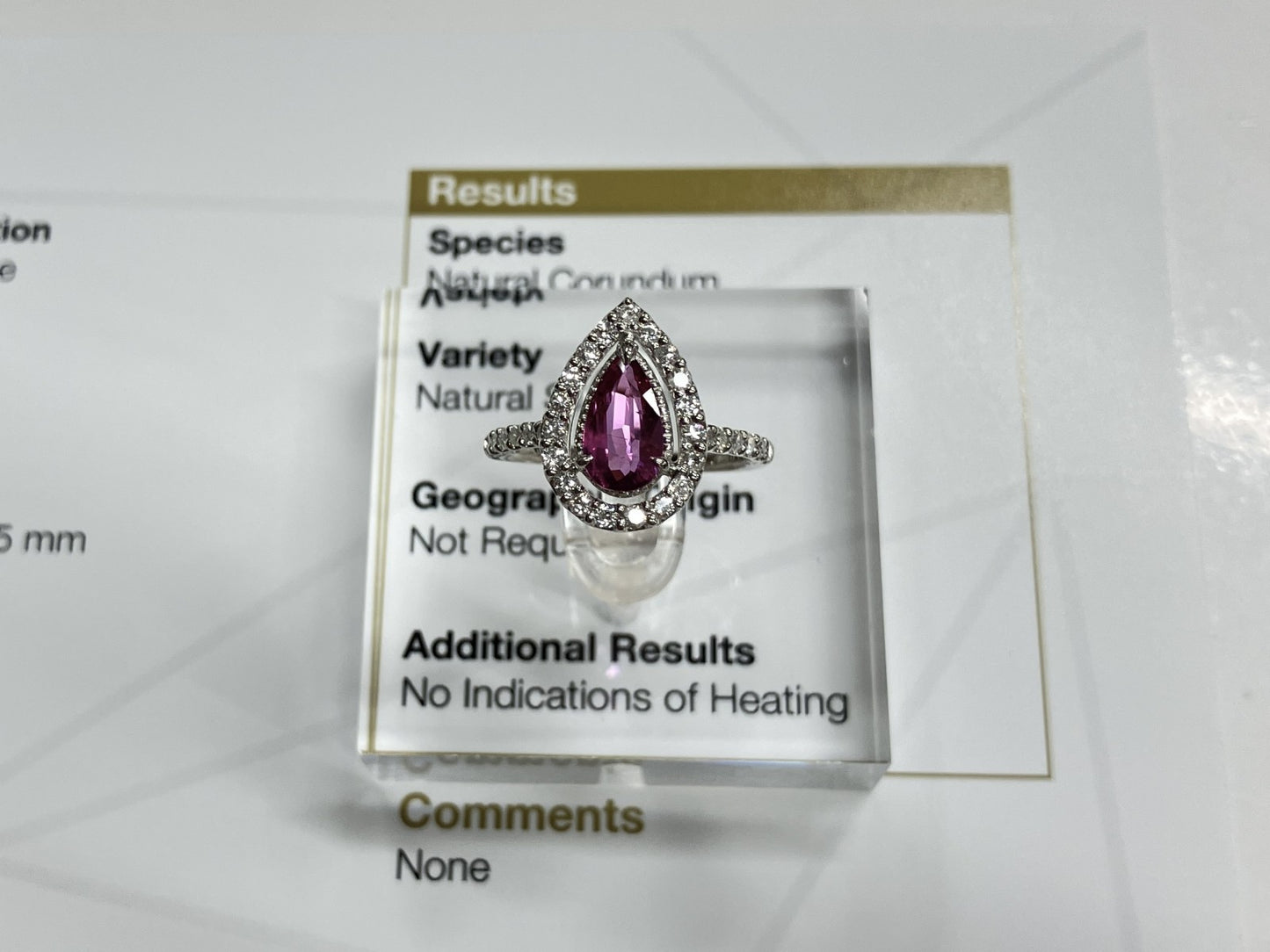 サファイア 1.16ct 非加熱 NoHeat GIA鑑別書 D0.45ct PT900 4.1g 指輪 （JP13号） サイズ直し無料 7793S