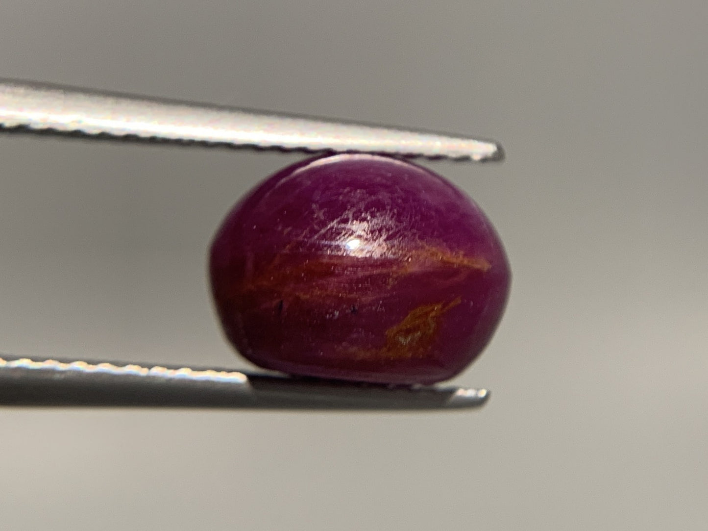 スタールビー 天然 7.194ct 宝石ソーティング付き 10.3㎜×8.3㎜×7.6㎜ ルース（ 裸石 ） 6153Y