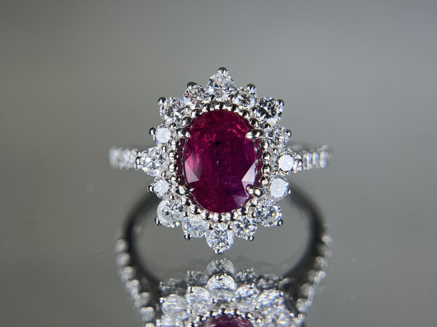 専用　ルビー 1.28ct ピジョンブラッド Pigeon blood 非加熱 NoHeat AIGS鑑別書 D0.68ct PT900 4.6g 指輪 （JP11号） サイズ直し無料 8584S