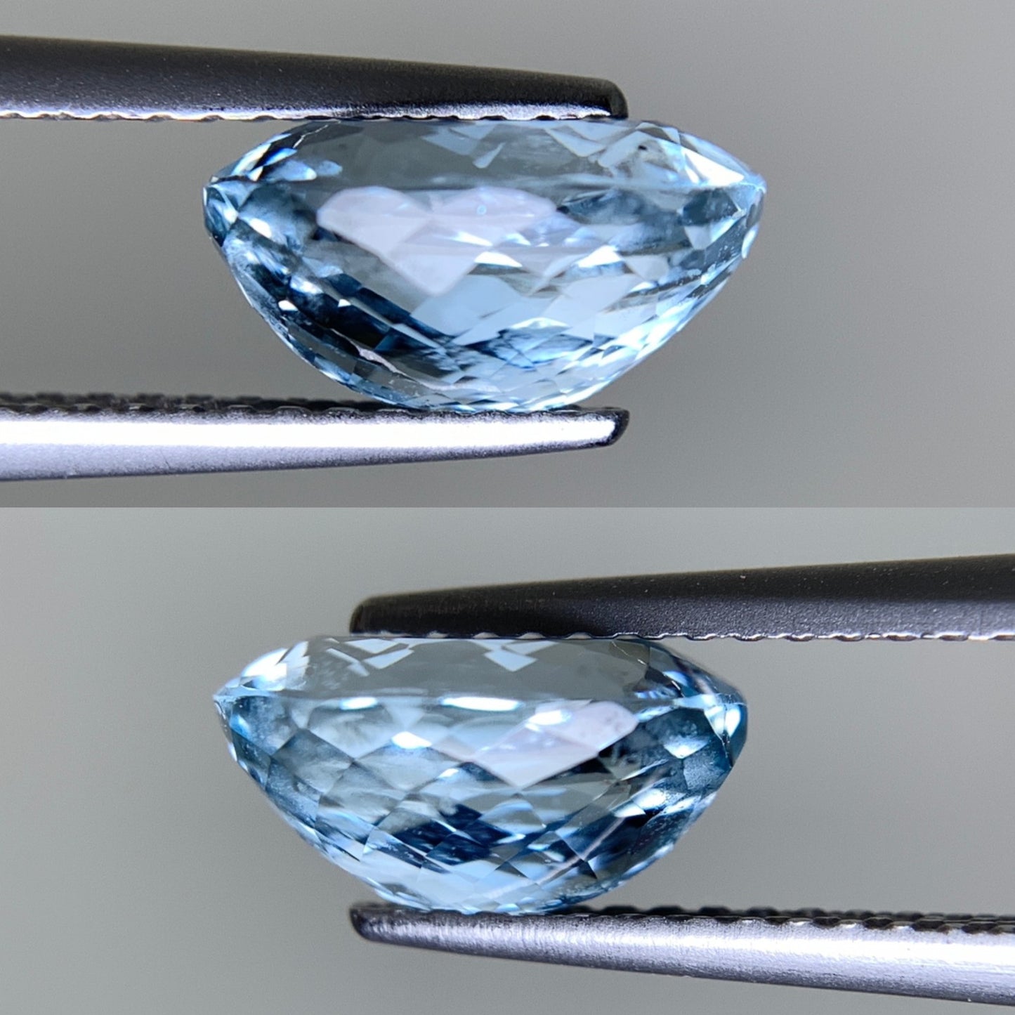 アクアマリン 天然 2.181ct 宝石ソーティング付き 9.7㎜×7.1㎜×5.0㎜ ルース（ 裸石 ） 6974Y