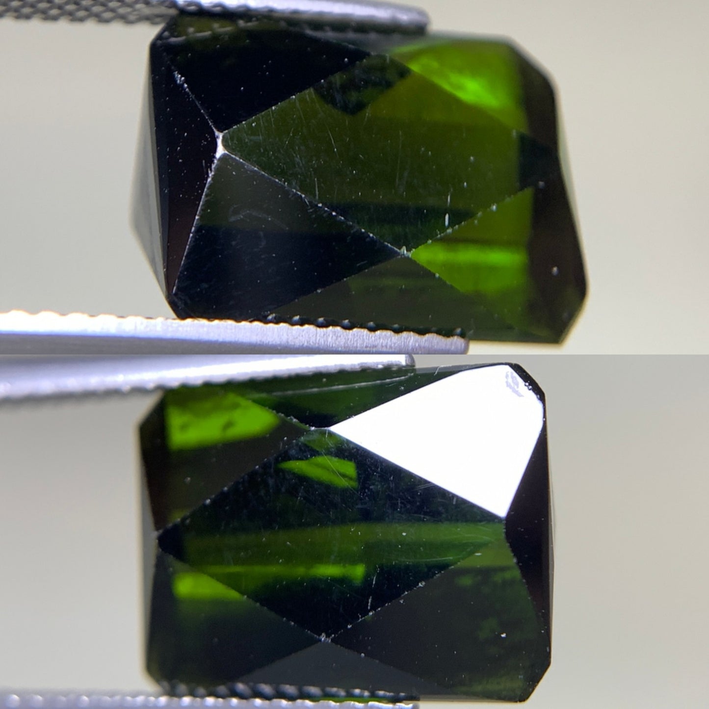 グリーントルマリン 11.281ct 宝石ソーティング付き  14.7㎜×11.1㎜×7.8㎜  ルース（ 裸石 ） 3074Y