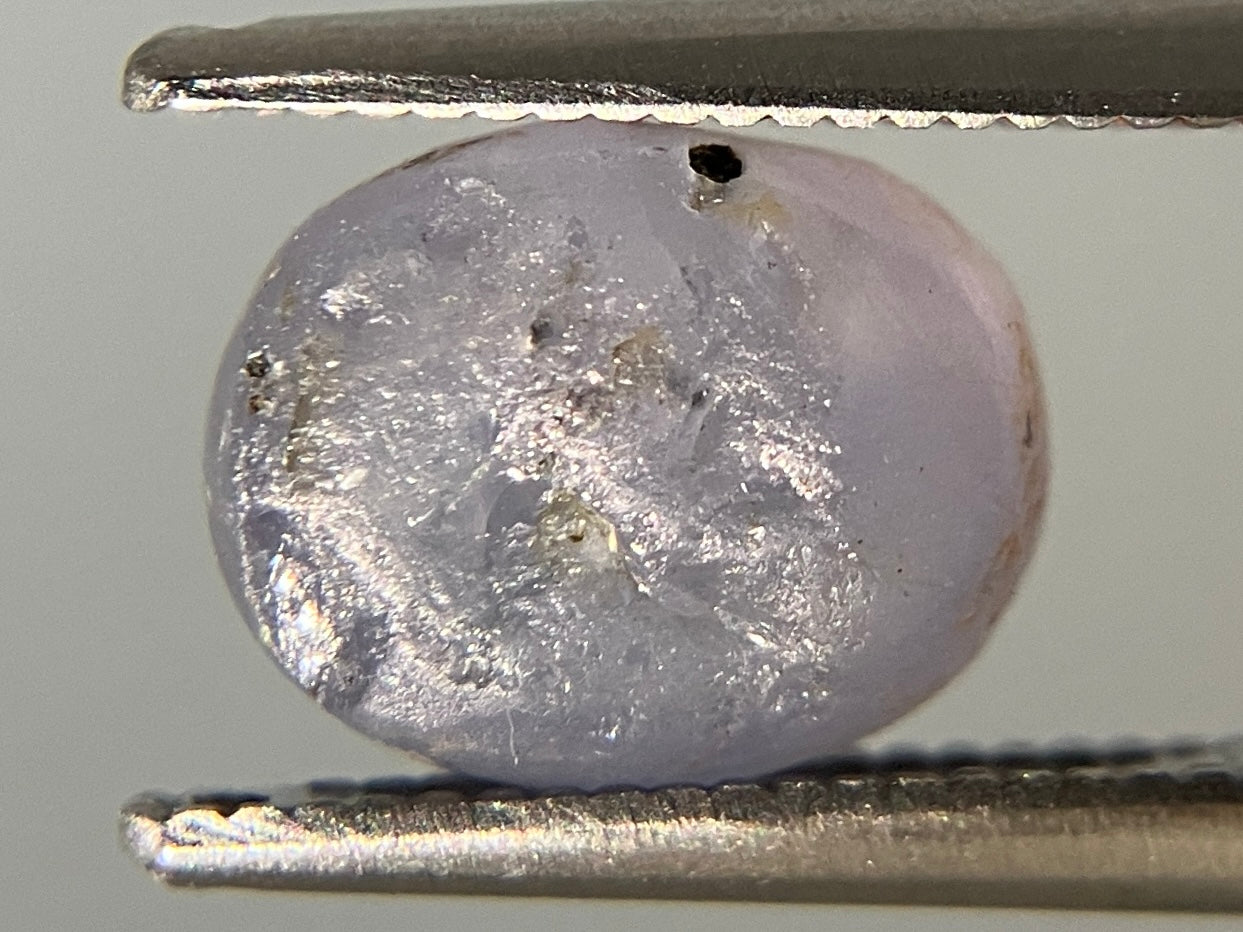 スターサファイア 天然 3.182ct 宝石ソーティング付き 8.6㎜×6.8㎜×4.5㎜ ルース（ 裸石 ） 8052YY