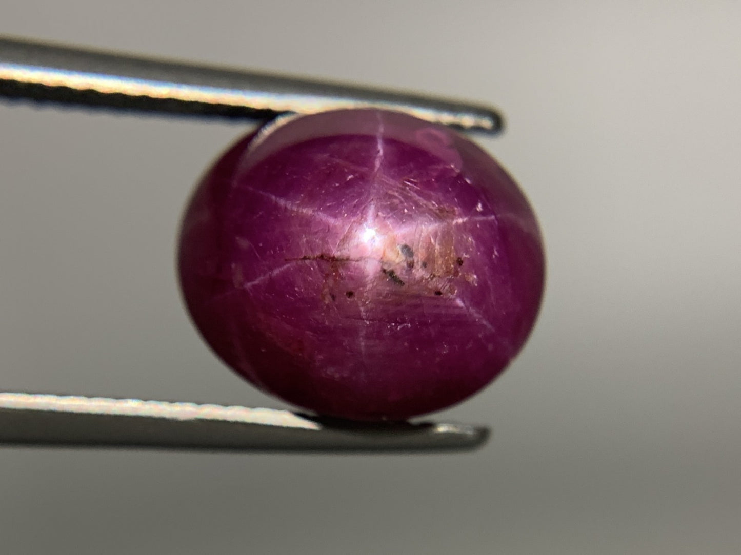 宝石ソーティング付き　 天然 スタールビー　 11.475ct　 縦12.1㎜×横10.2㎜×高さ8.8㎜　 ルース（ 裸石 ）　 1430Y
