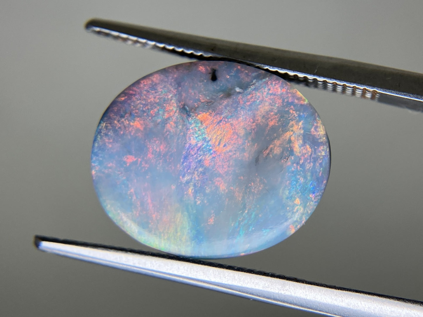 オパール 天然 4.354ct 中央宝石ソーティング付き 14.6㎜×12.1㎜×3.7㎜ ルース（ 裸石 ） 4869YY