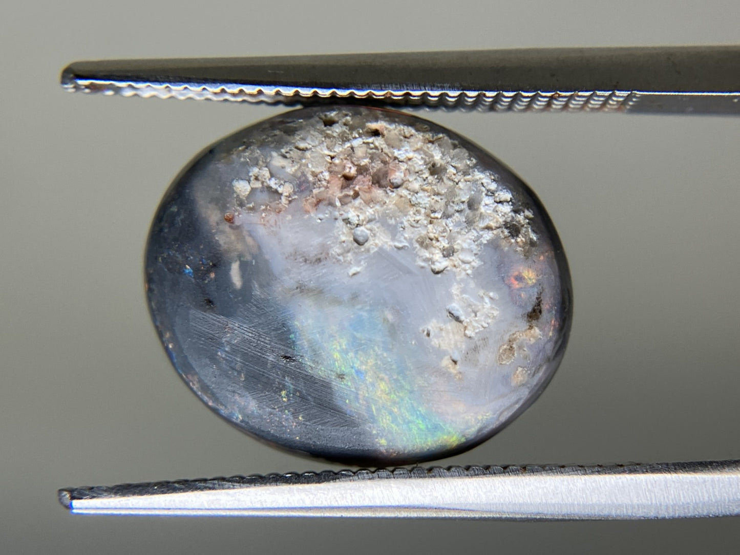 オパール 天然 4.354ct 中央宝石ソーティング付き 14.6㎜×12.1㎜×3.7㎜ ルース（ 裸石 ） 4869YY