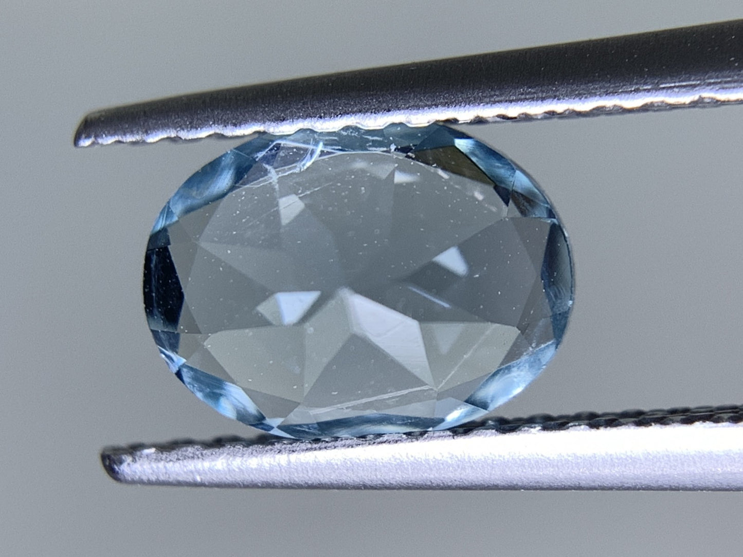 アクアマリン 天然 1.072ct 宝石ソーティング付き 8.0㎜×6.0㎜×4.1㎜ ルース（ 裸石 ） 6984Y