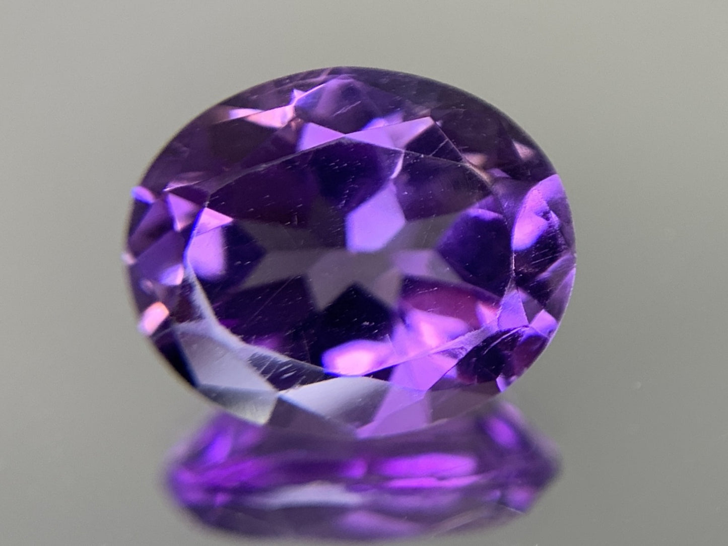 アメシスト 天然  4.353ct  宝石ソーティング付き  11.8㎜×9.9㎜×6.7㎜ ルース（ 裸石 ）  6314Y