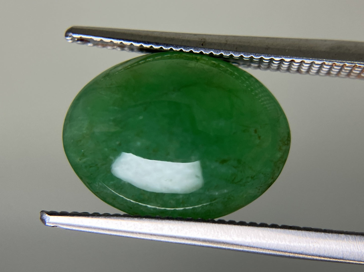 ヒスイ 翡翠 天然 5.964ct 宝石ソーティング付き 13.5㎜×10.3㎜×5.2㎜ 天然 ルース（ 裸石 ） 5029YY