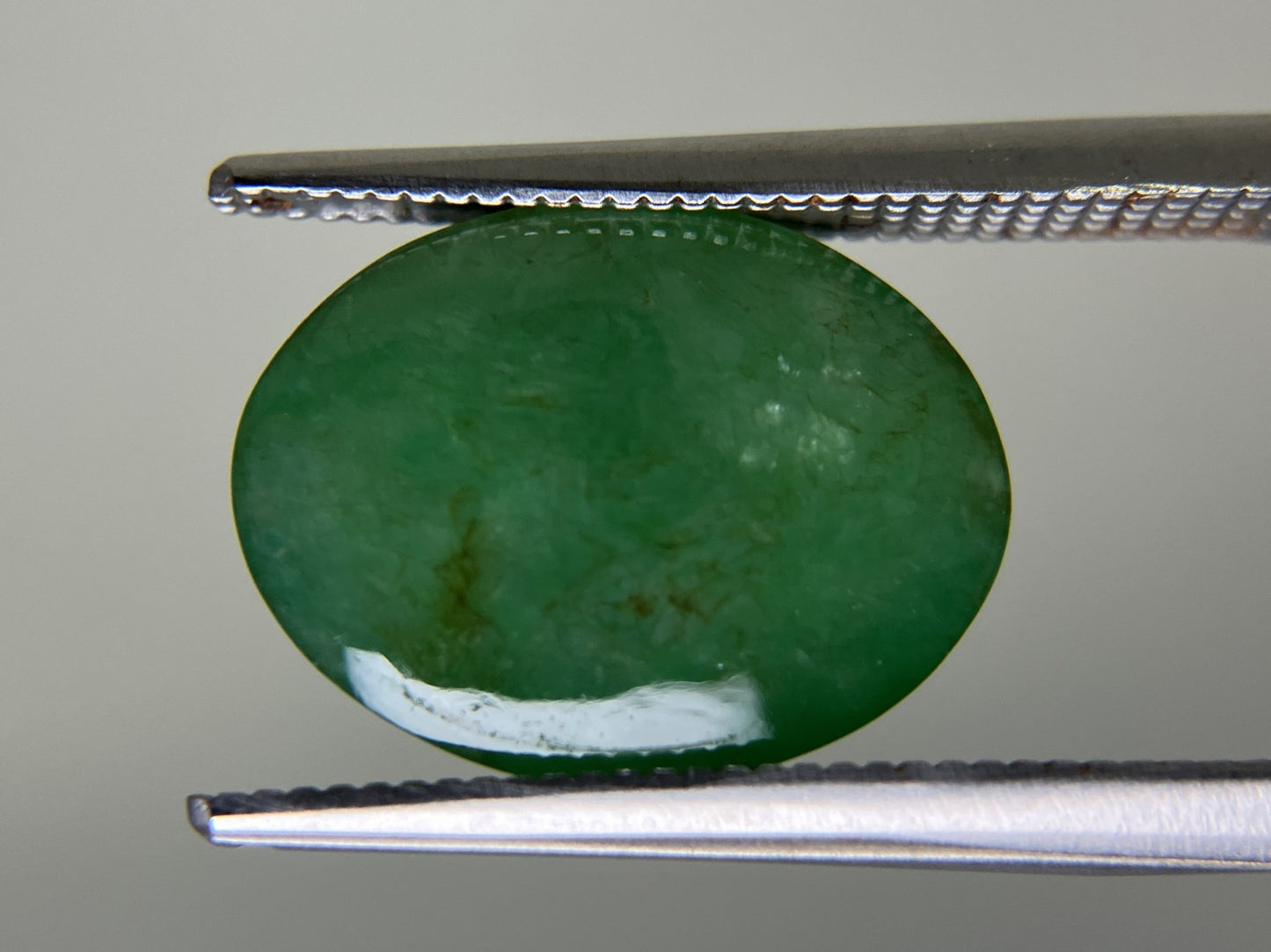 ヒスイ 翡翠 天然 5.964ct 宝石ソーティング付き 13.5㎜×10.3㎜×5.2㎜ 天然 ルース（ 裸石 ） 5029YY