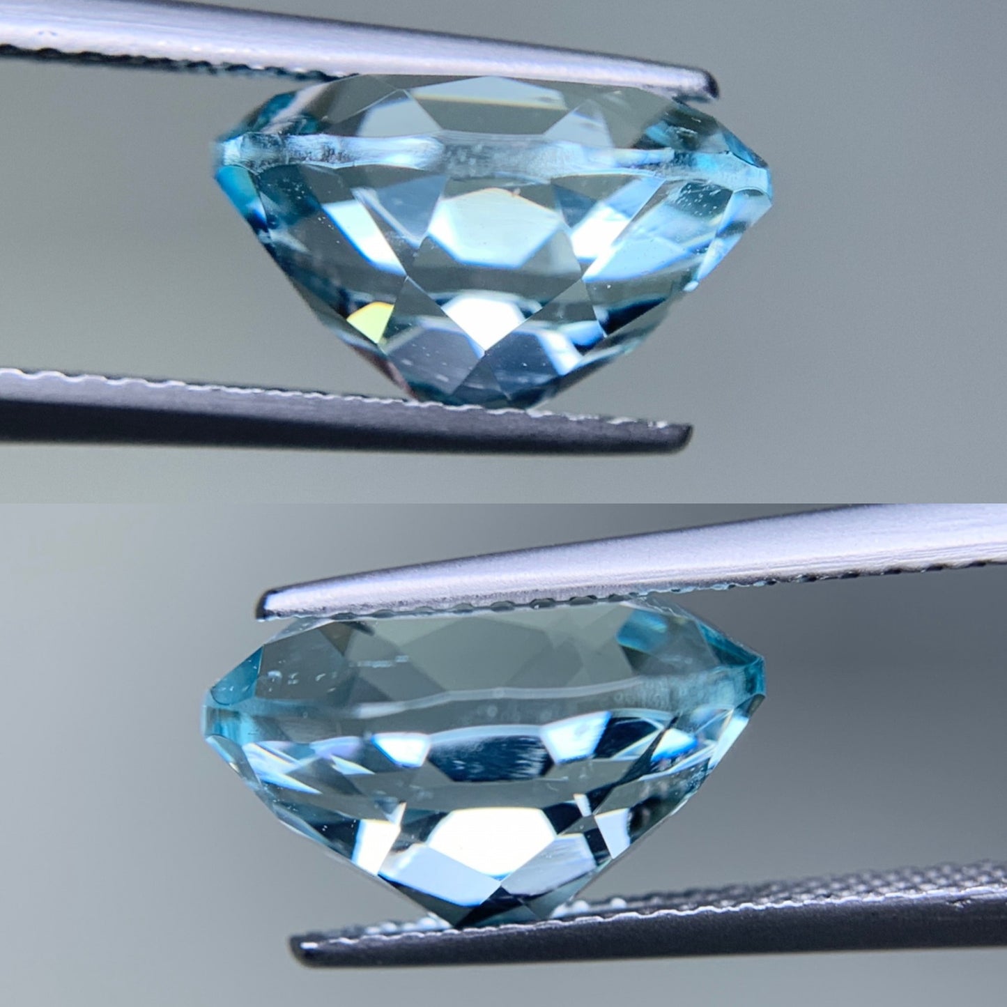 アクアマリン 天然 4.934ct 宝石ソーティング付き 12.0㎜×10.0㎜×7.0㎜ ルース（ 裸石 ） 6322Y