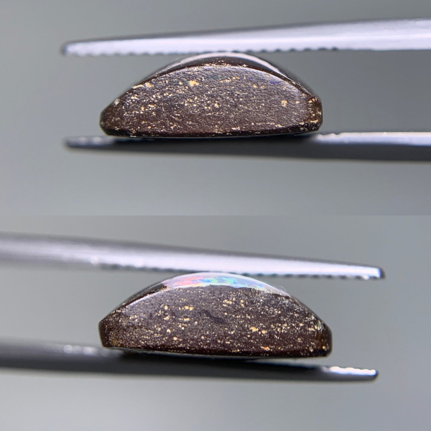アイアンオパール 天然 9.514ct 宝石ソーティング付き 15.7㎜×12.9㎜×5.0㎜ ルース（ 裸石 ） 6188Y
