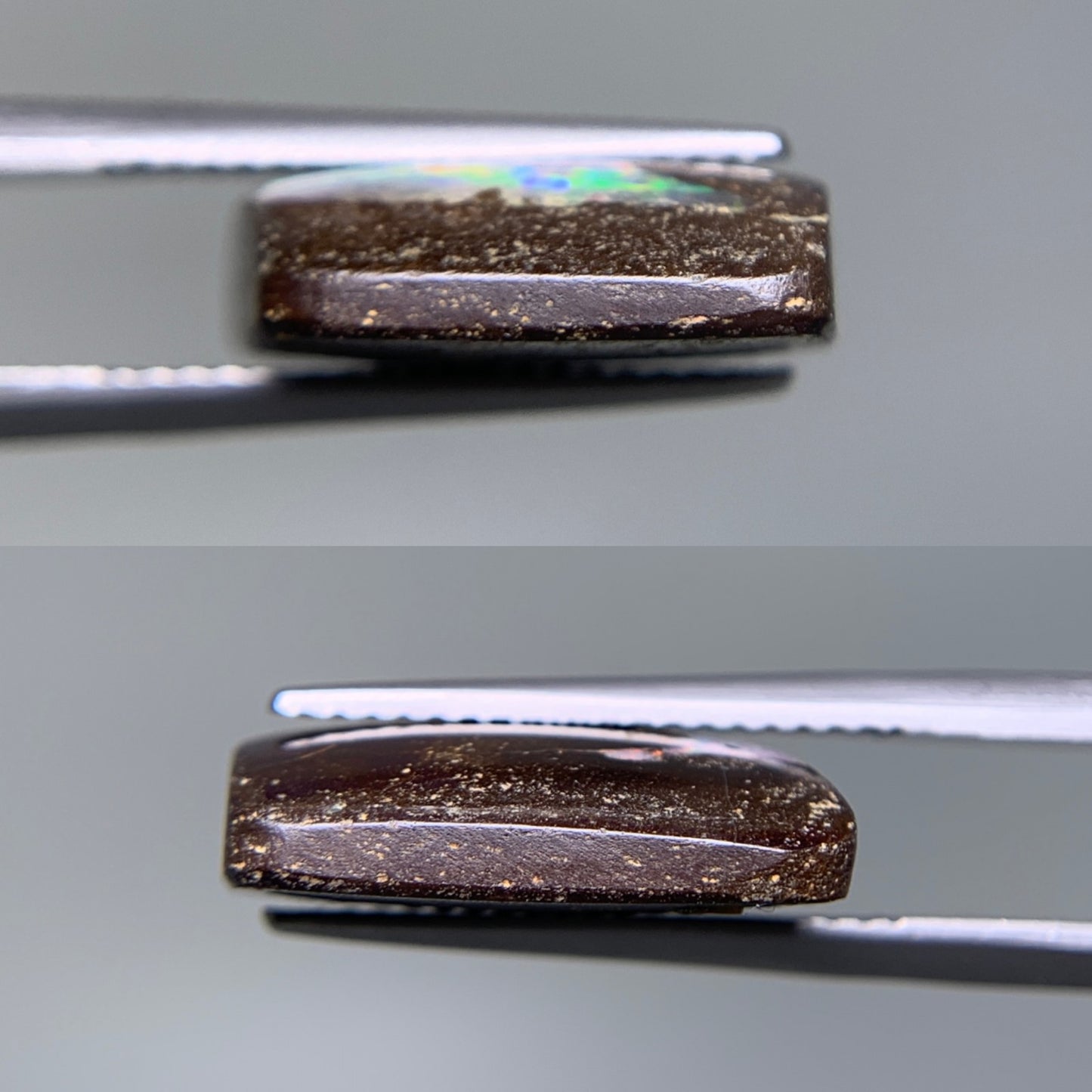 アイアンオパール 天然 9.514ct 宝石ソーティング付き 15.7㎜×12.9㎜×5.0㎜ ルース（ 裸石 ） 6188Y