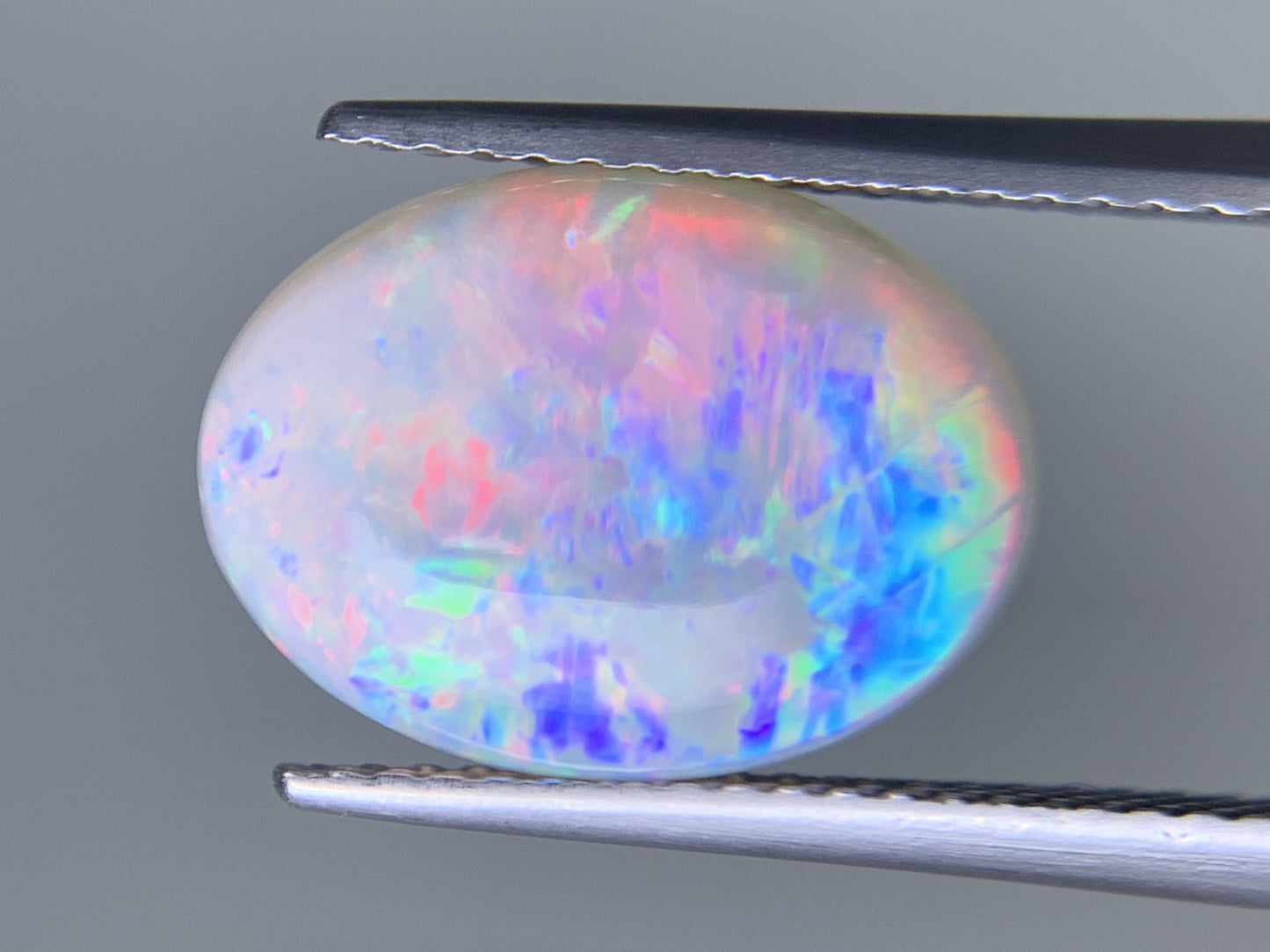 ブラックオパール 天然 2.973ct 宝石ソーティング付き 13.5㎜×10.1㎜×3.5㎜ ルース（ 裸石 ） 6185Y