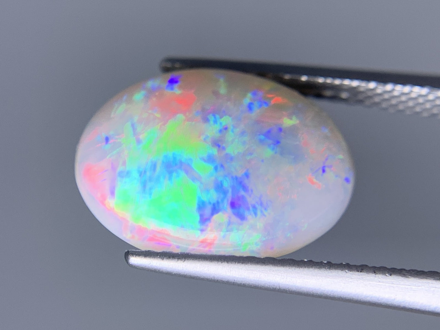 ブラックオパール 天然 2.973ct 宝石ソーティング付き 13.5㎜×10.1㎜×3.5㎜ ルース（ 裸石 ） 6185Y