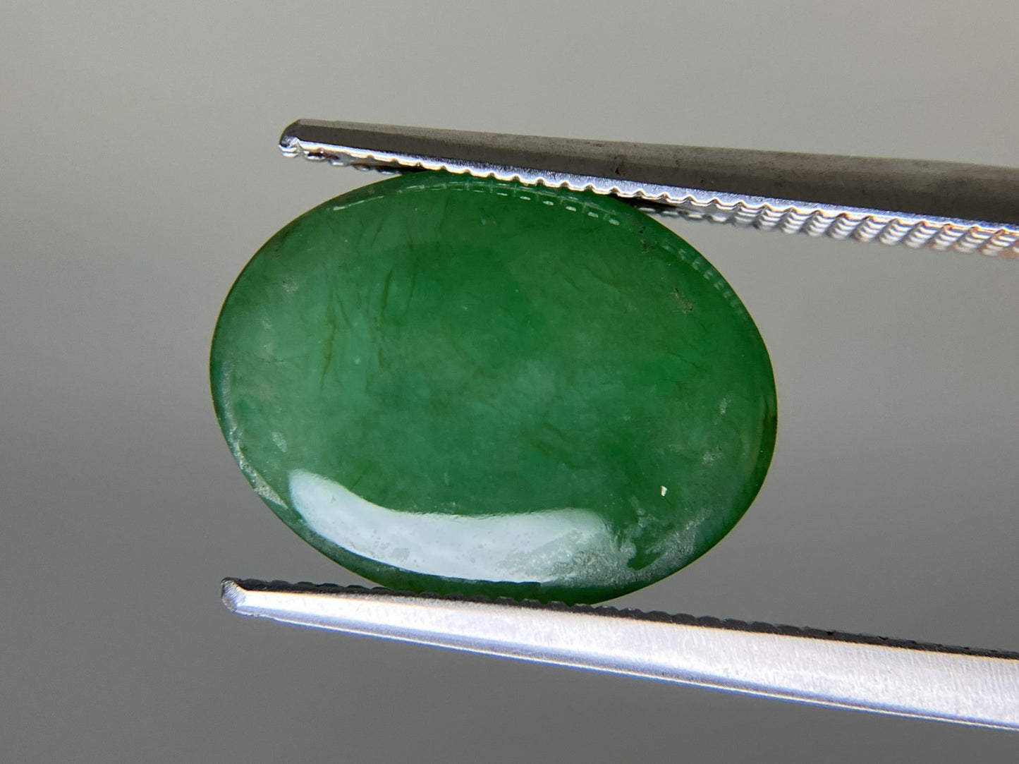 ヒスイ 翡翠 天然 6.535ct 宝石ソーティング付き 13.8㎜×10.5㎜×4.9㎜ 天然 ルース（ 裸石 ） 5123YY