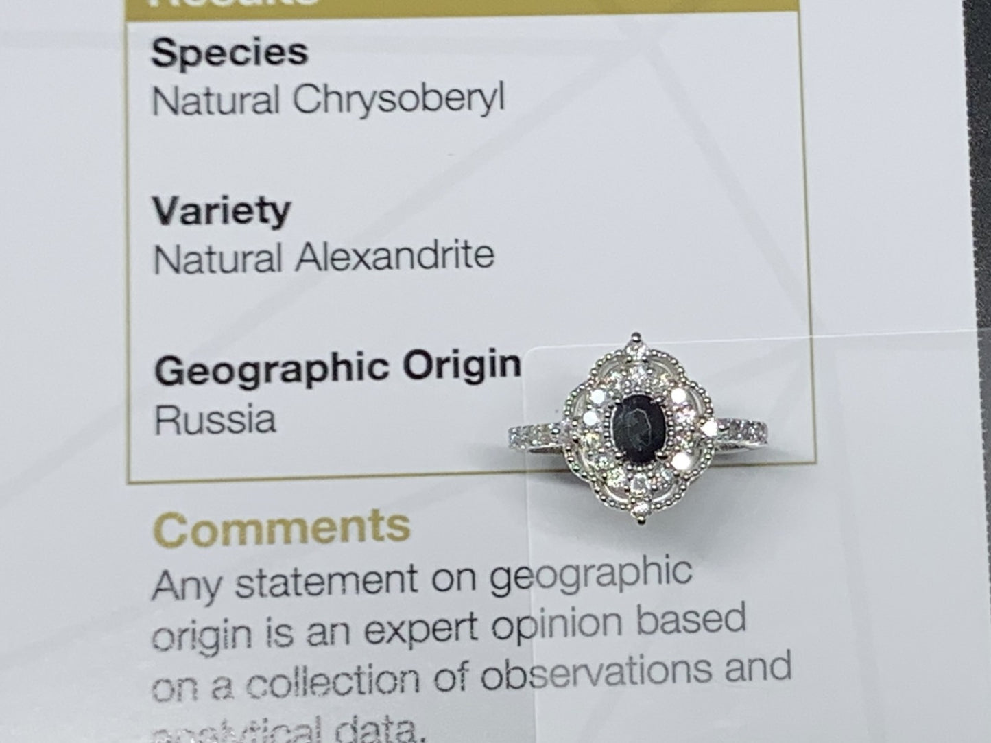 アレキサンドライト 0.47ct ロシア産 Russia GIA鑑別書 D0.36ct PT900 3.99g 指輪 （JP111号） サイズ直し承ります。 7975Y